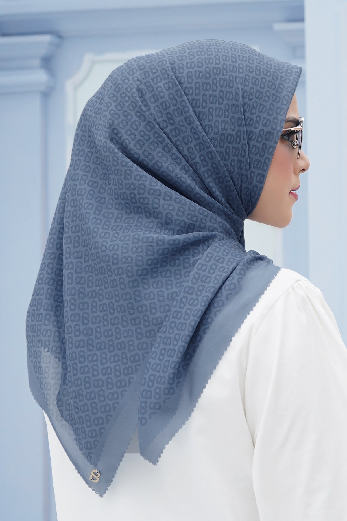 The Tapis Square - Ice Blue