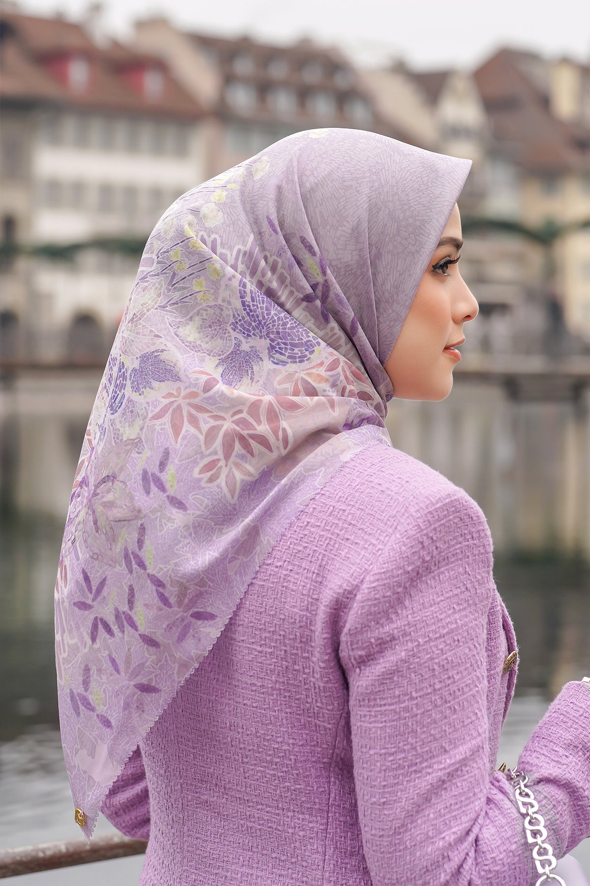 Thun Voile Kare - Iris