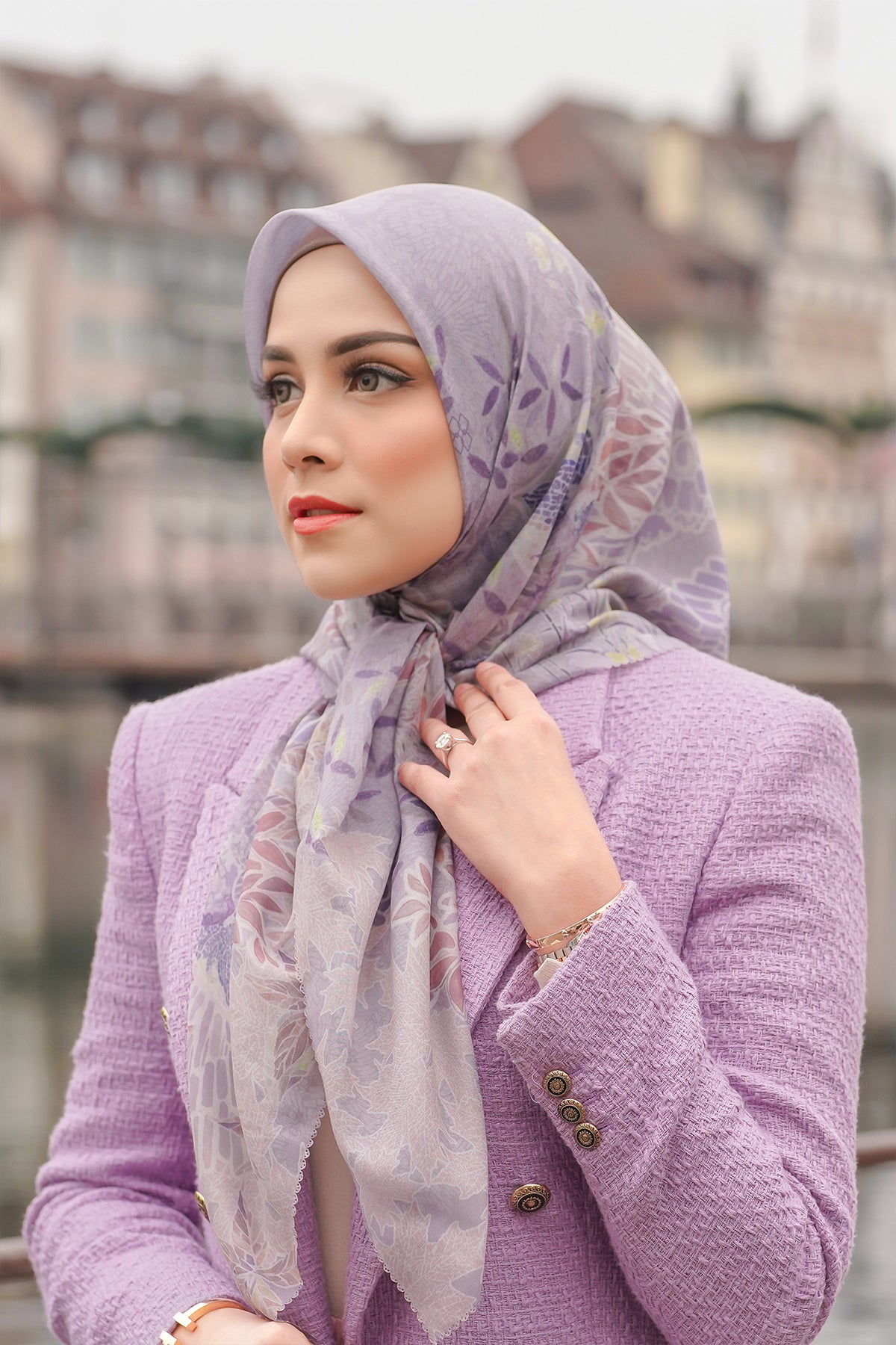 Thun Voile Kare - Iris