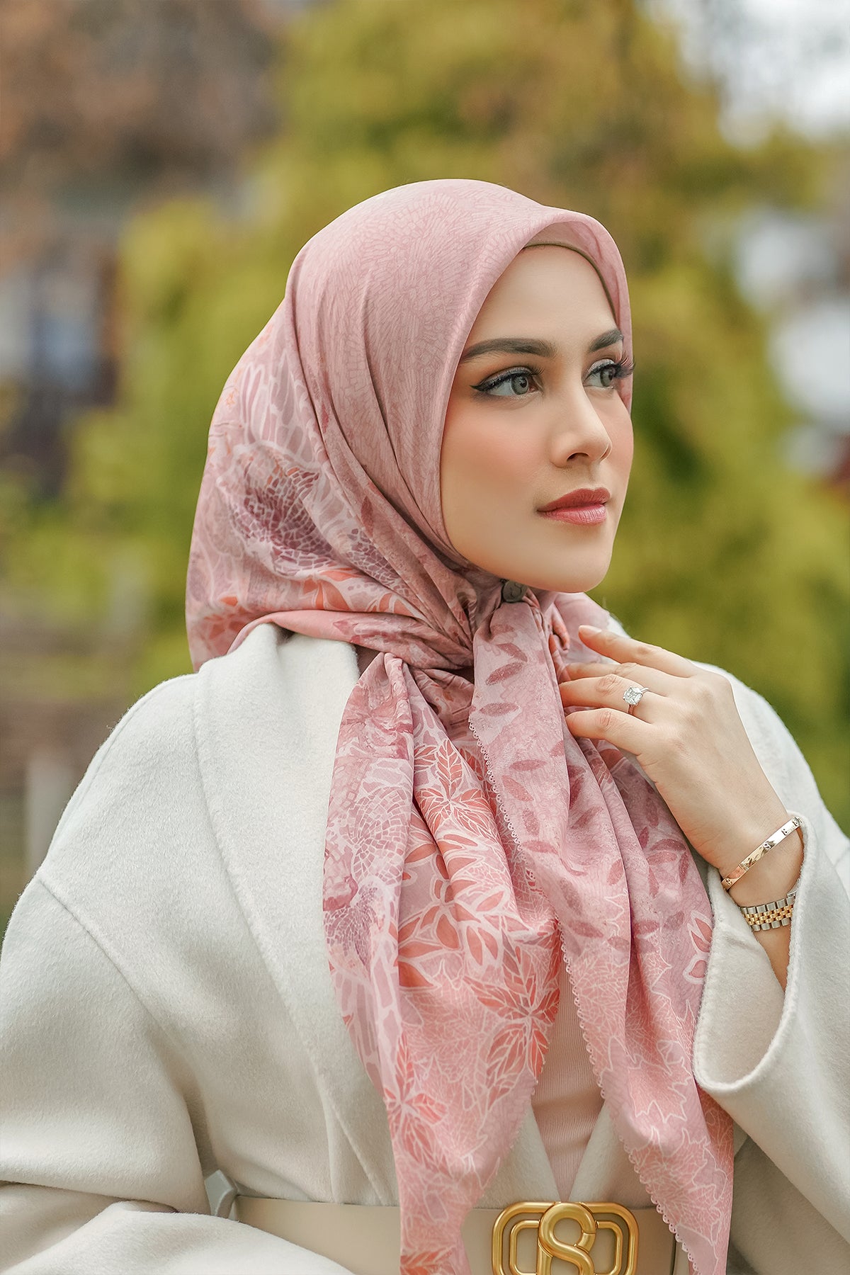 Thun Voile Kare - Maun