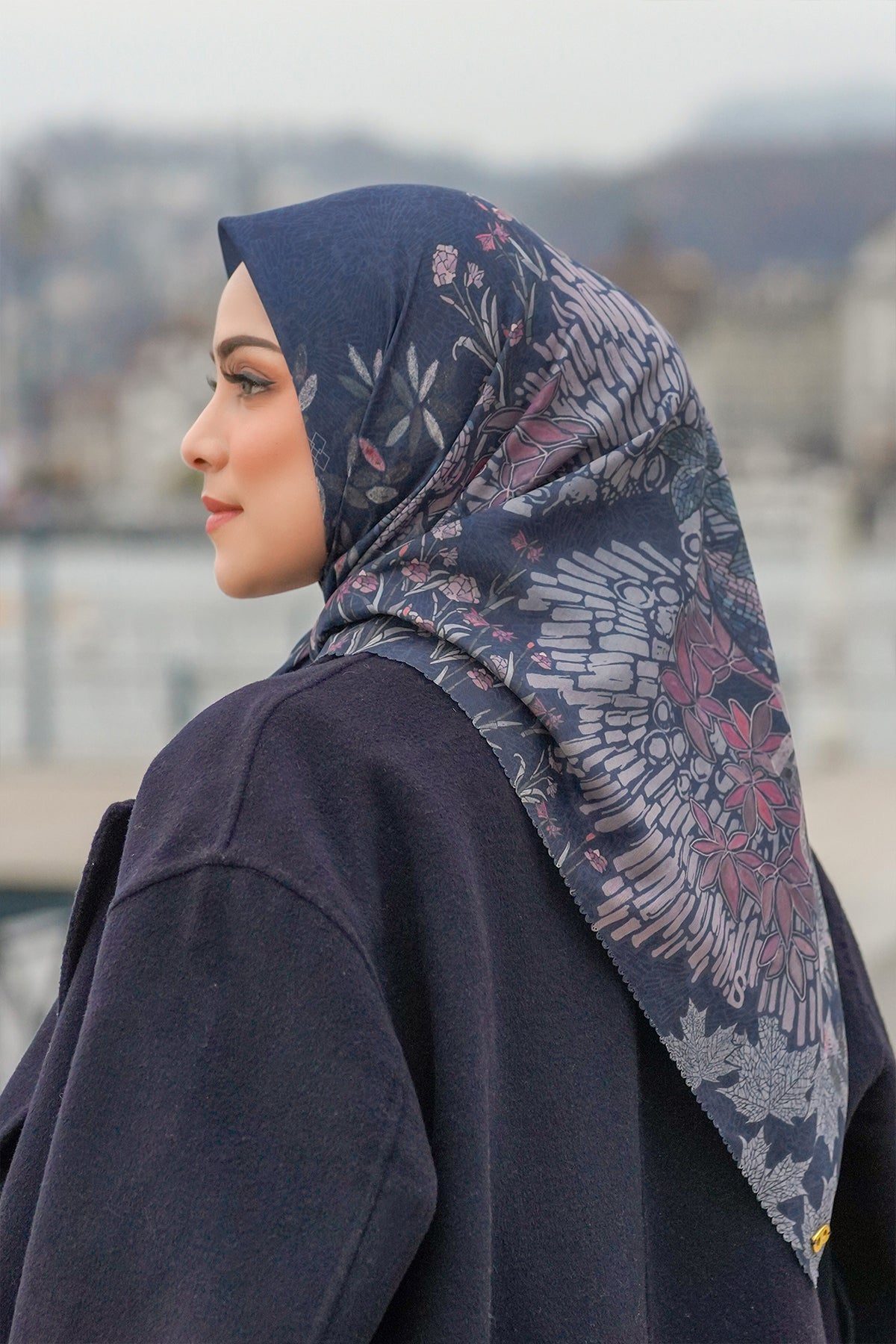 Thun Voile Kare - Lacivert