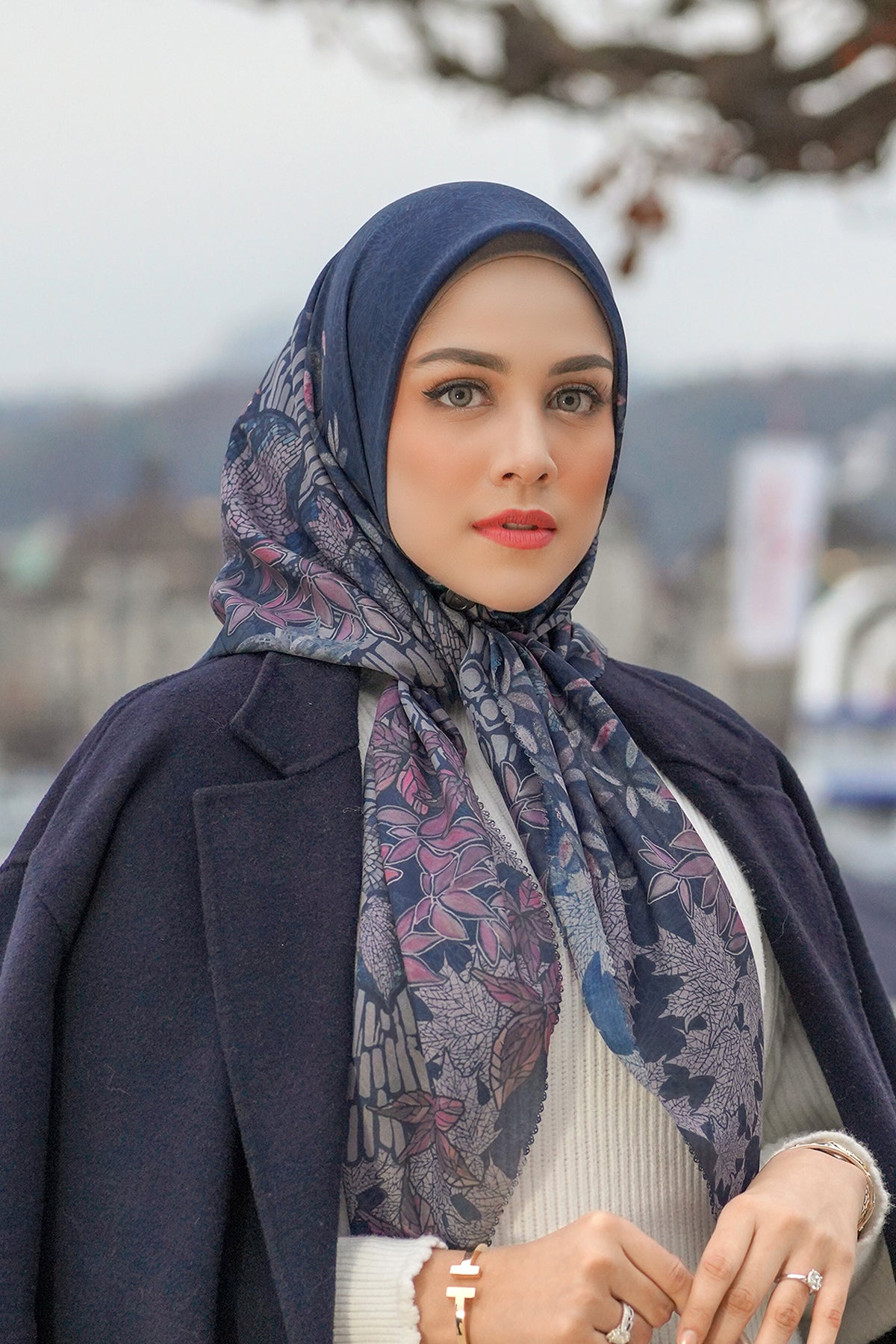 Thun Voile Kare - Lacivert