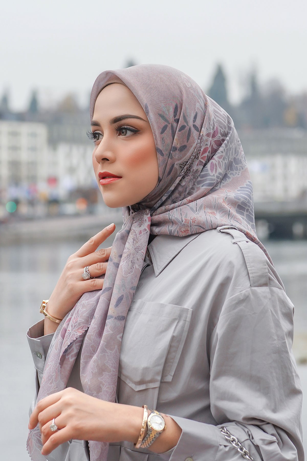 Thun Voile Kare - Meşe