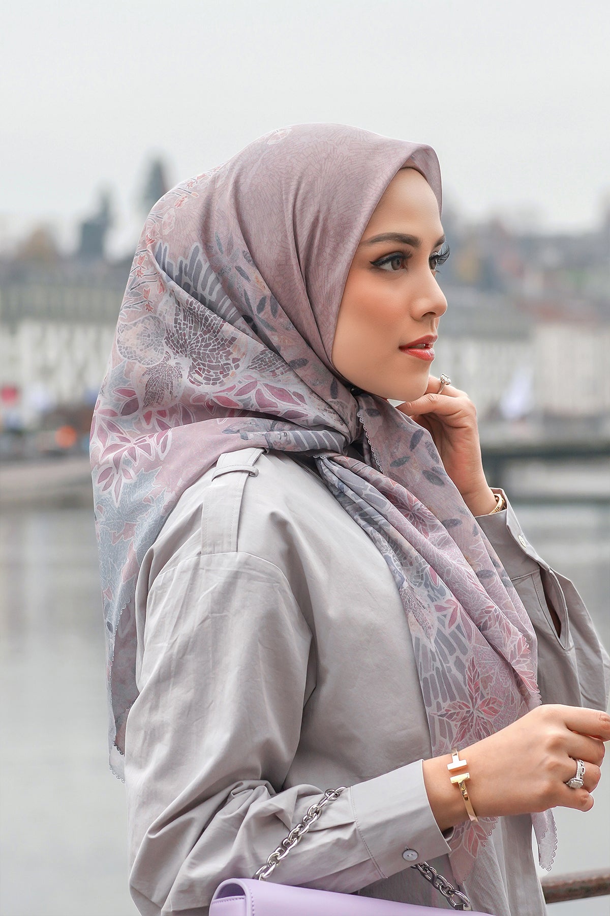 Thun Voile Kare - Meşe