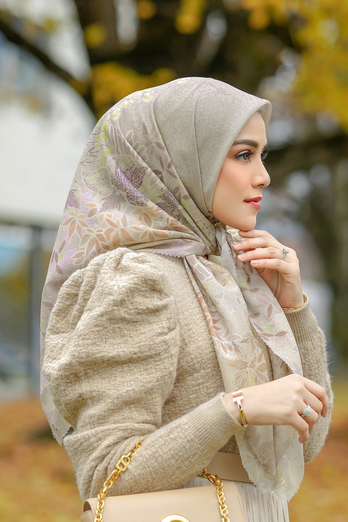 Thun Voile Kare - Çay