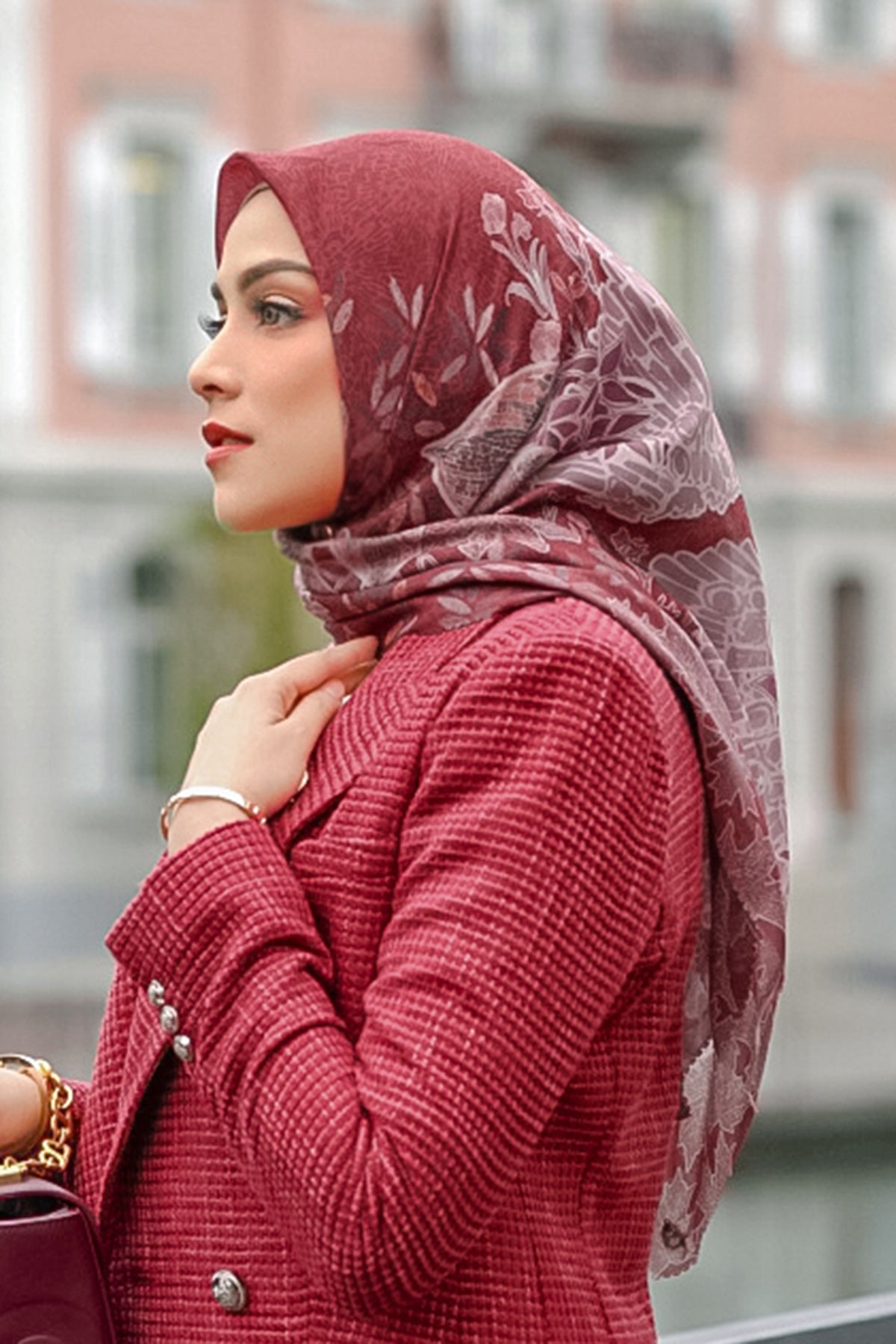 Thun Voile Kare - Lale