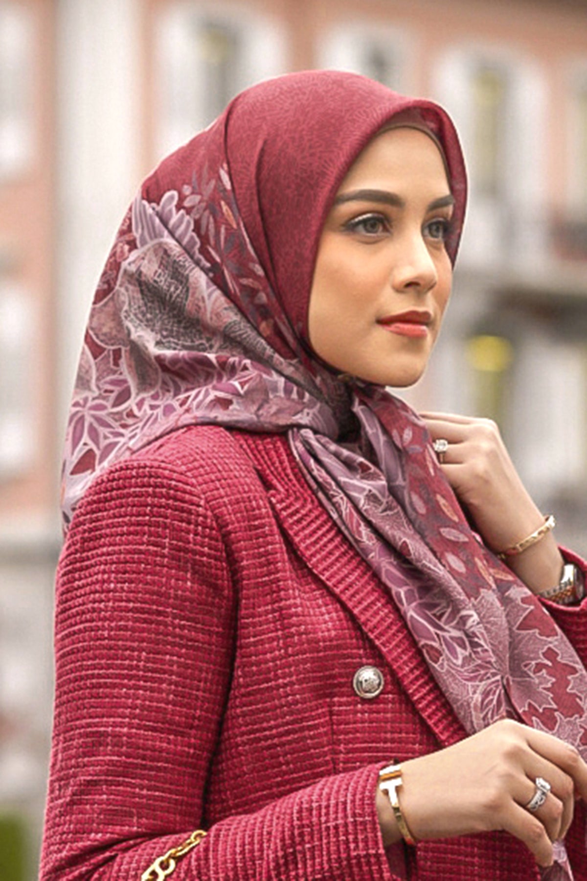 Thun Voile Kare - Lale