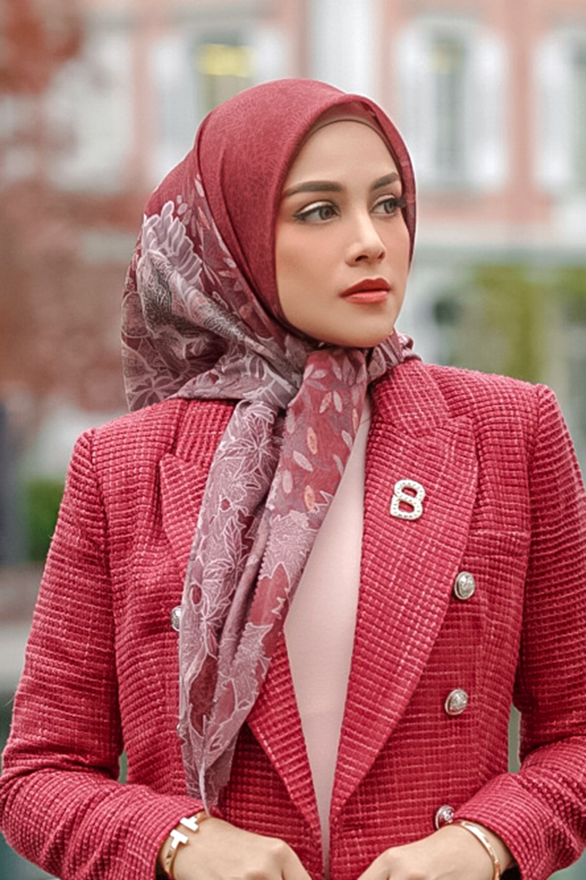 Thun Voile Kare - Lale