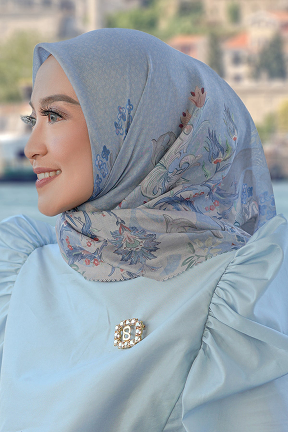 Topkapı Voal Meydanı - Pudra Mavisi