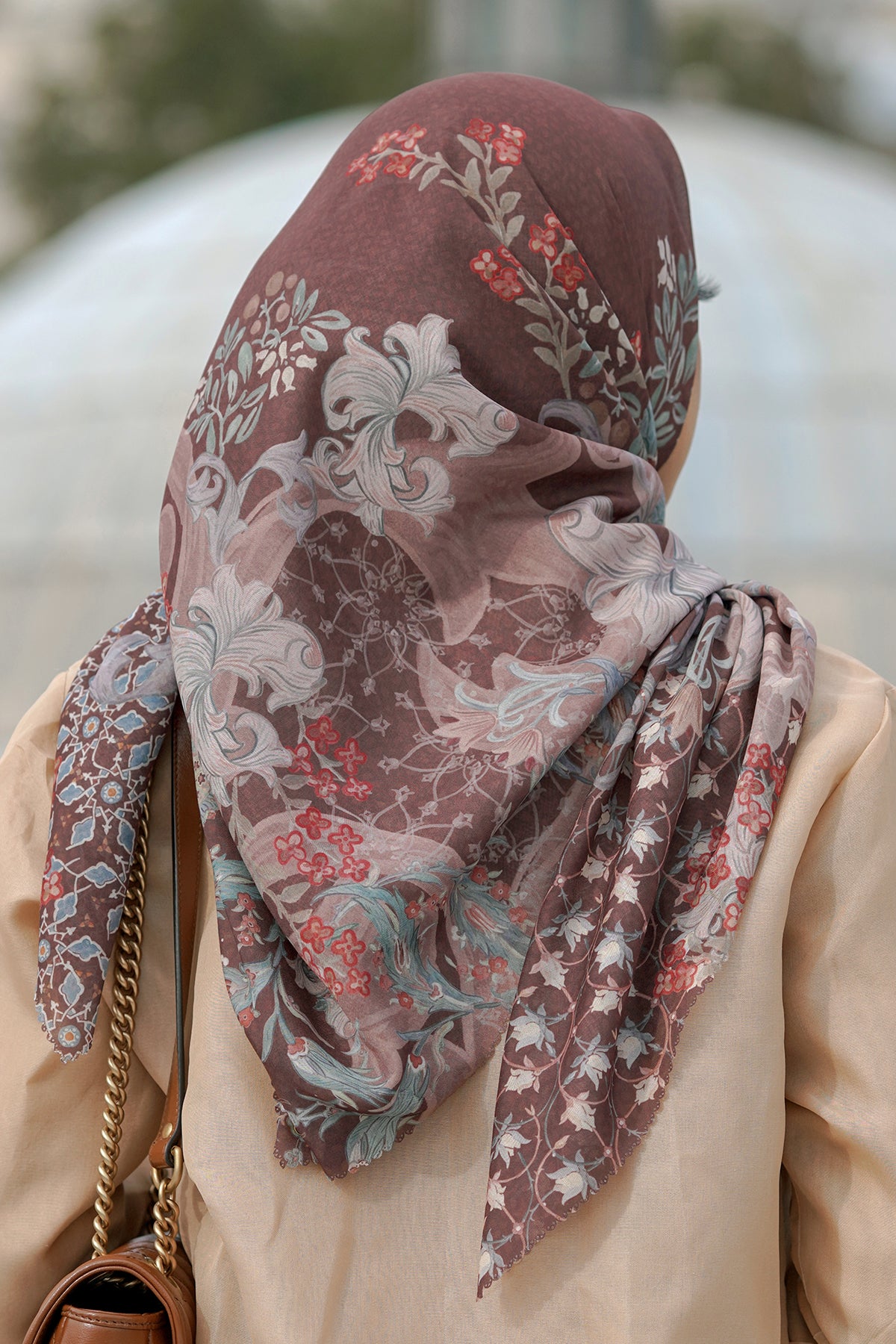 The Topkapi Voal Square - Pecan