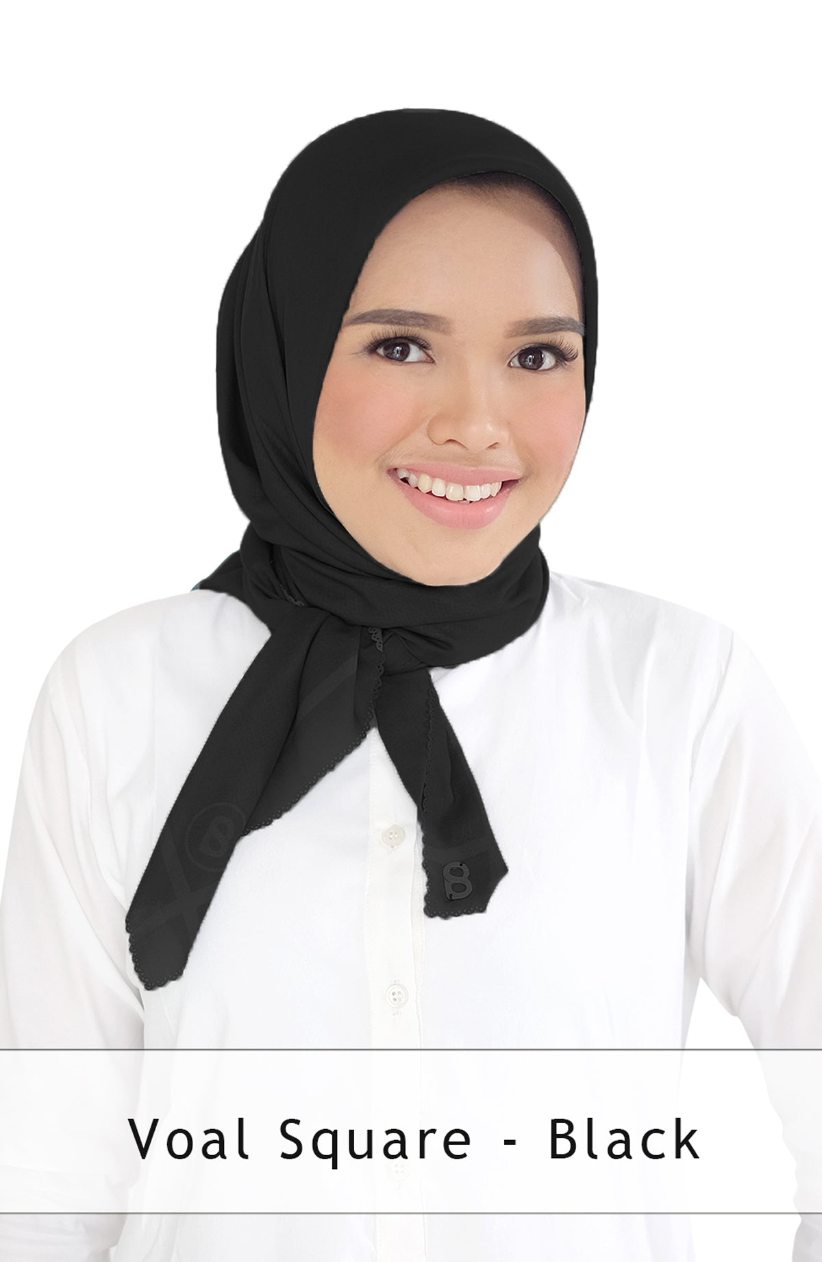 Jetblack'te Voal Kare