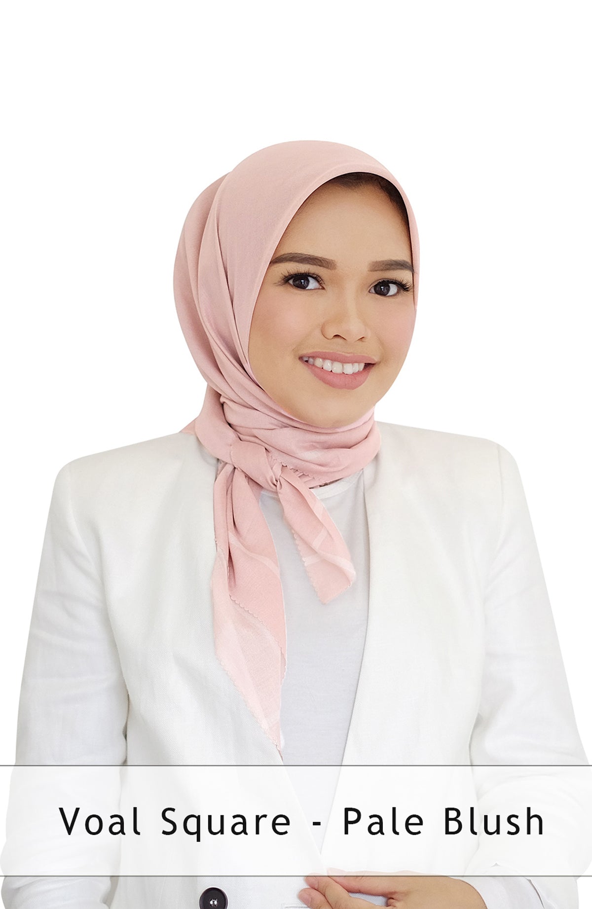 Voal Kare Pale Blush