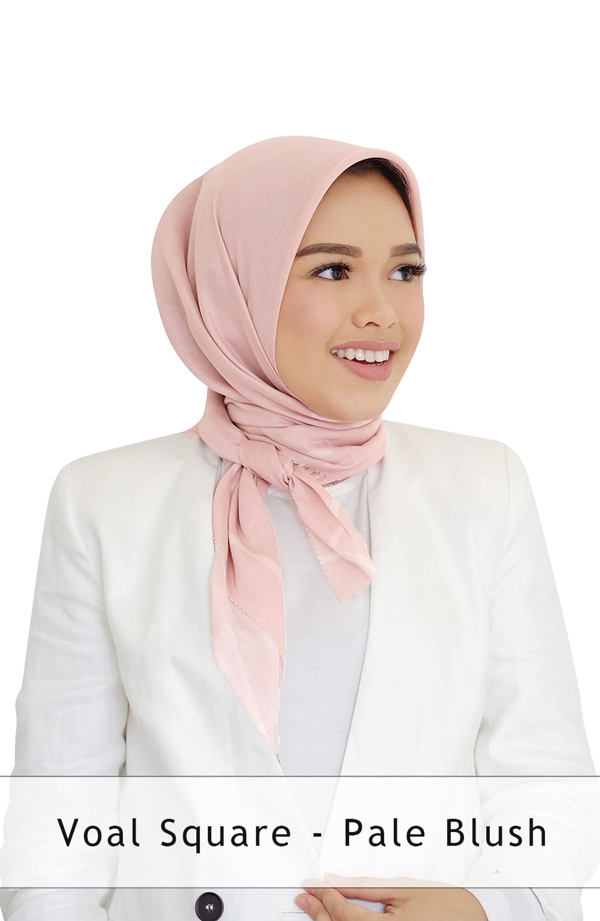 Voal Kare Pale Blush