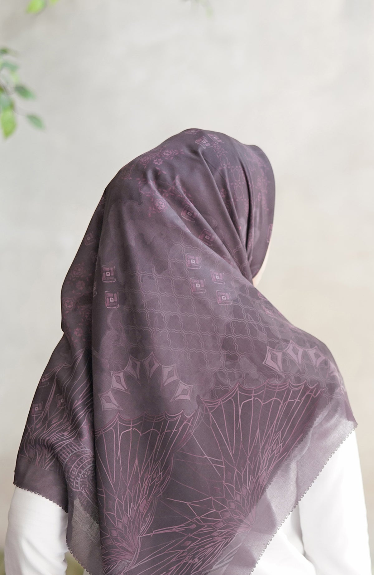 Medina Voal Kare XL - Bordo