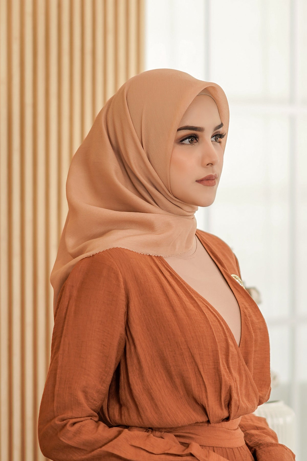 Tissu Square - Milk Tea