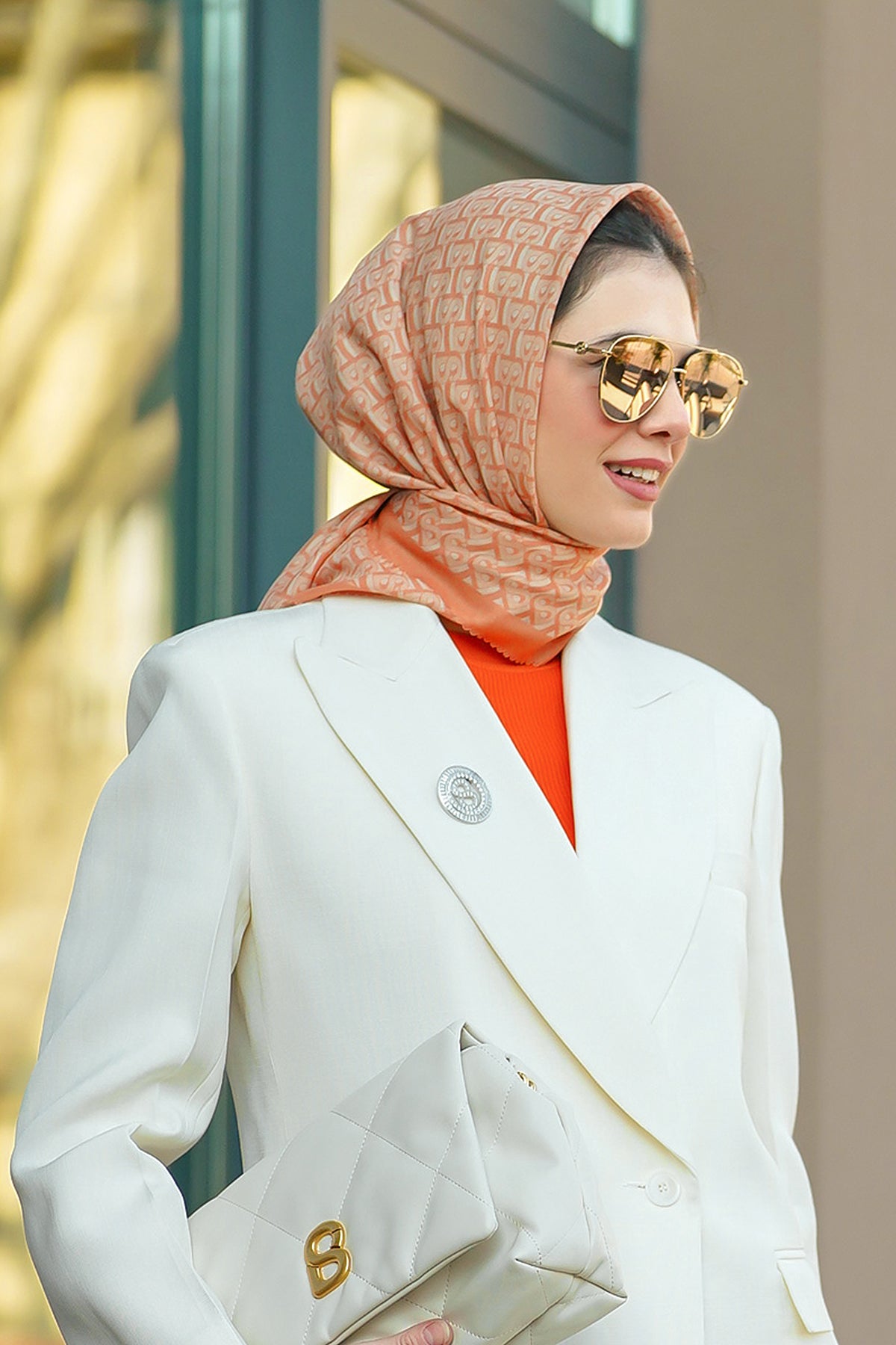 Bimu Voile Square - Carrot Cake