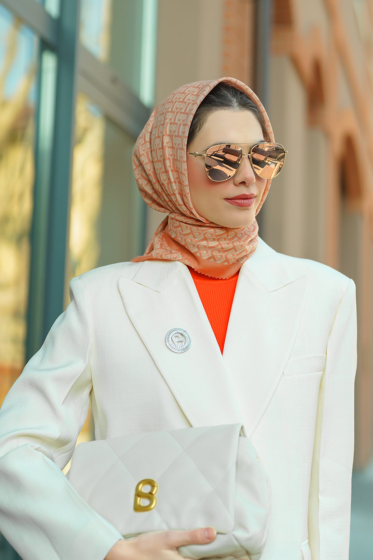 Bimu Voile Square - Carrot Cake