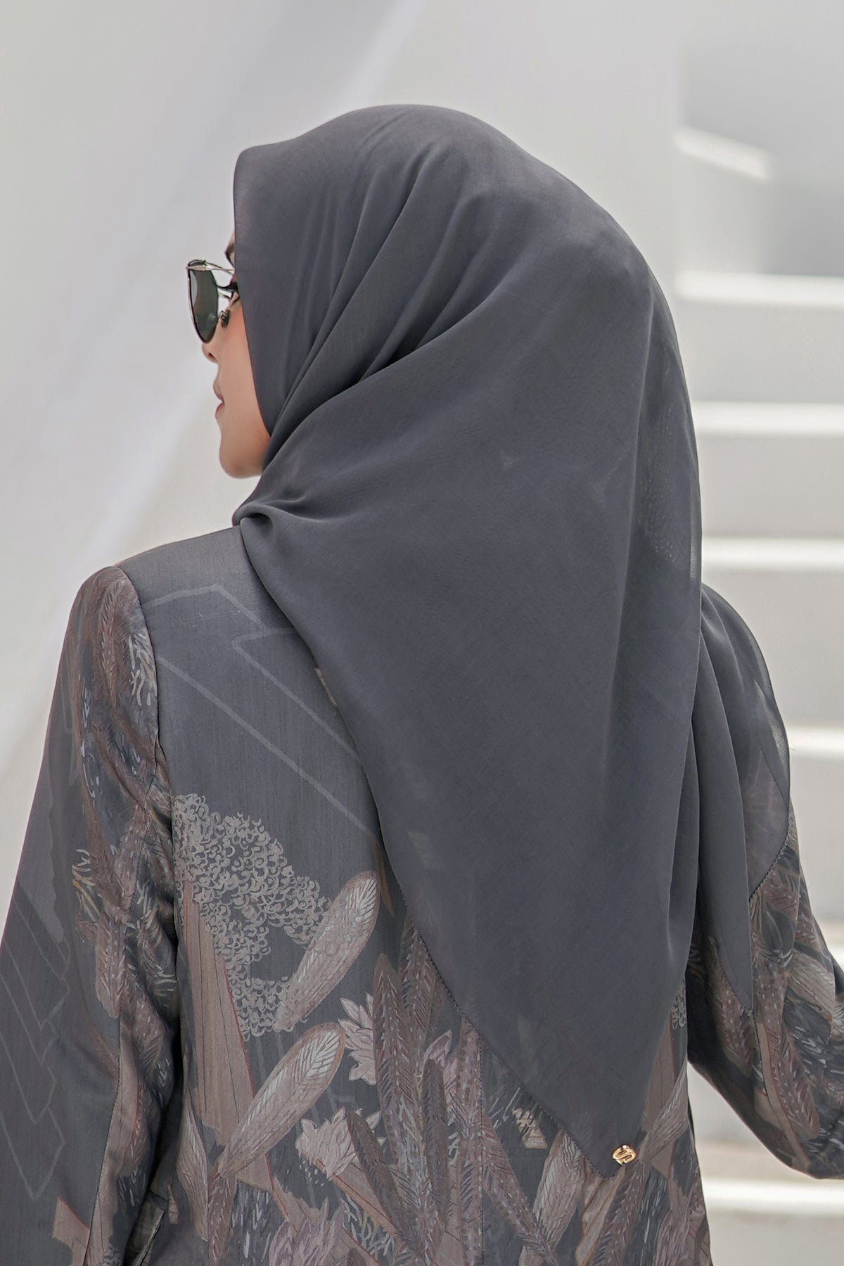 Günlük Atkı - Koyu Gri