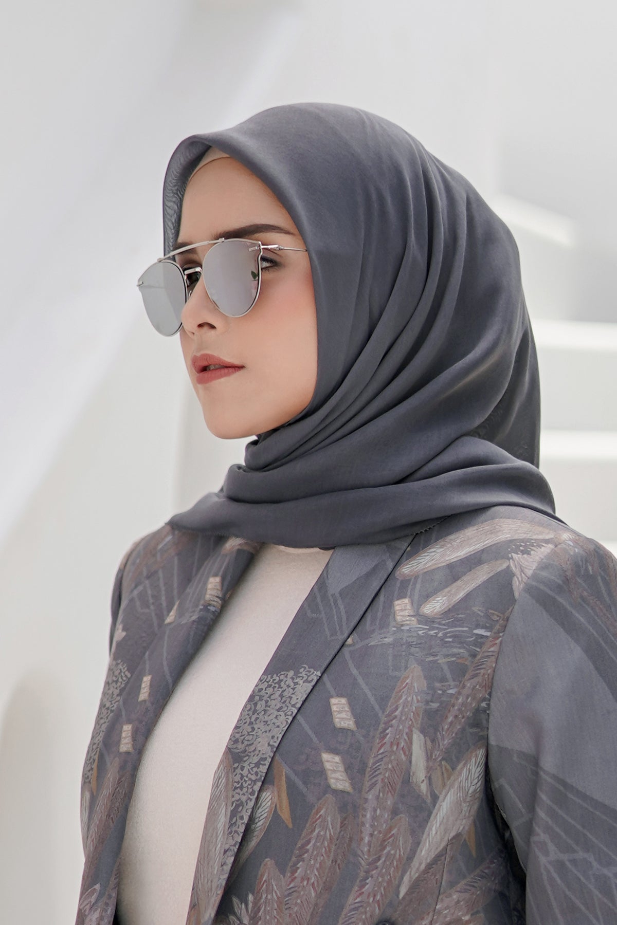 Günlük Atkı - Koyu Gri