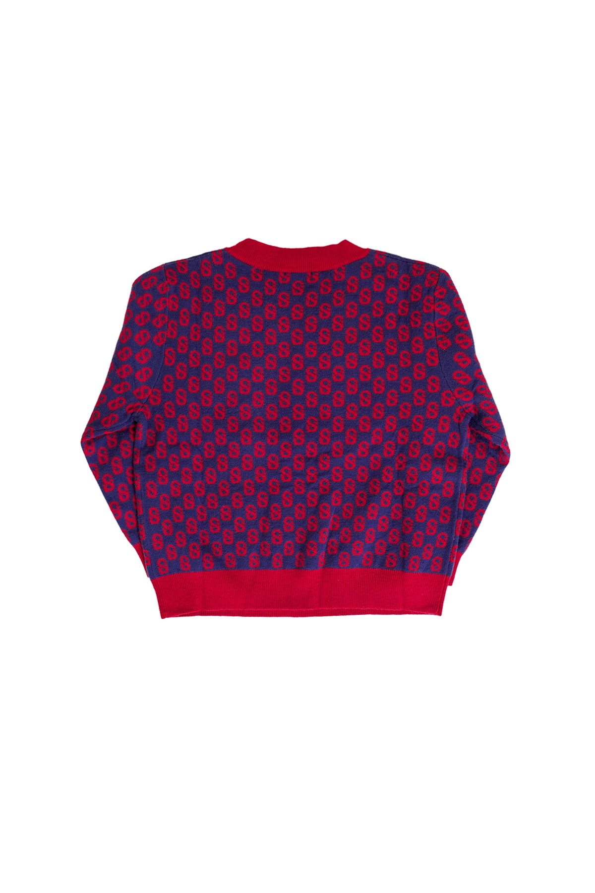 Kids Signature Monogram Sweater - Carmine