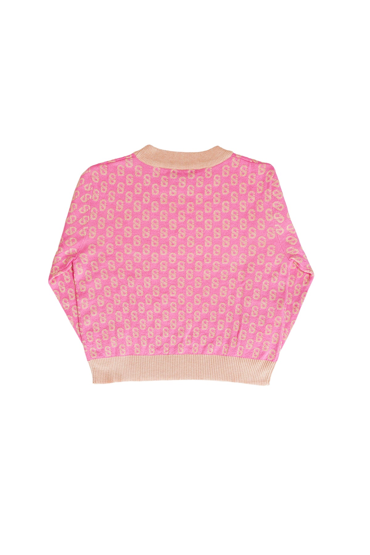 Everyday Kids Monogram Sweater - Flamingo
