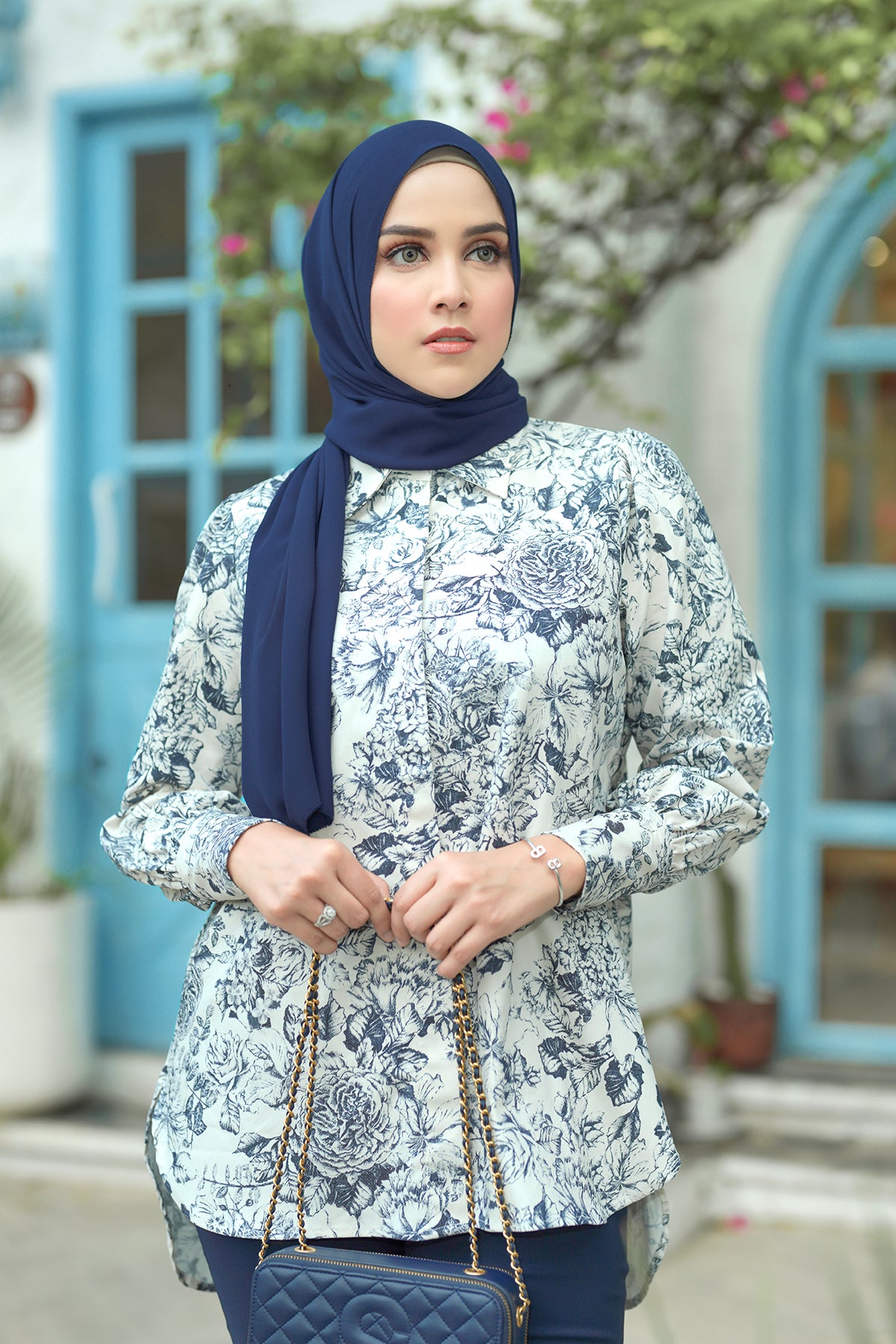 Günlük Şal - Lacivert