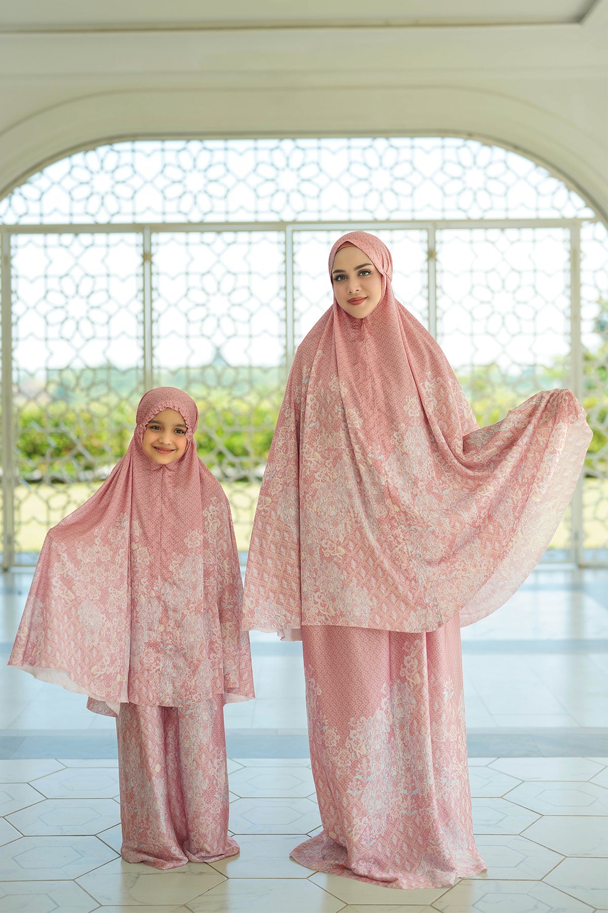 The Granada Prayer Robe - Salmon Rose