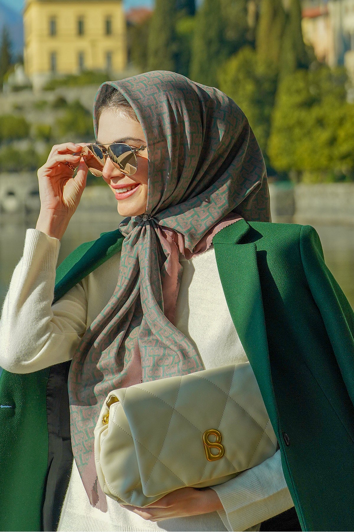 Bimu Voile Square - Guava