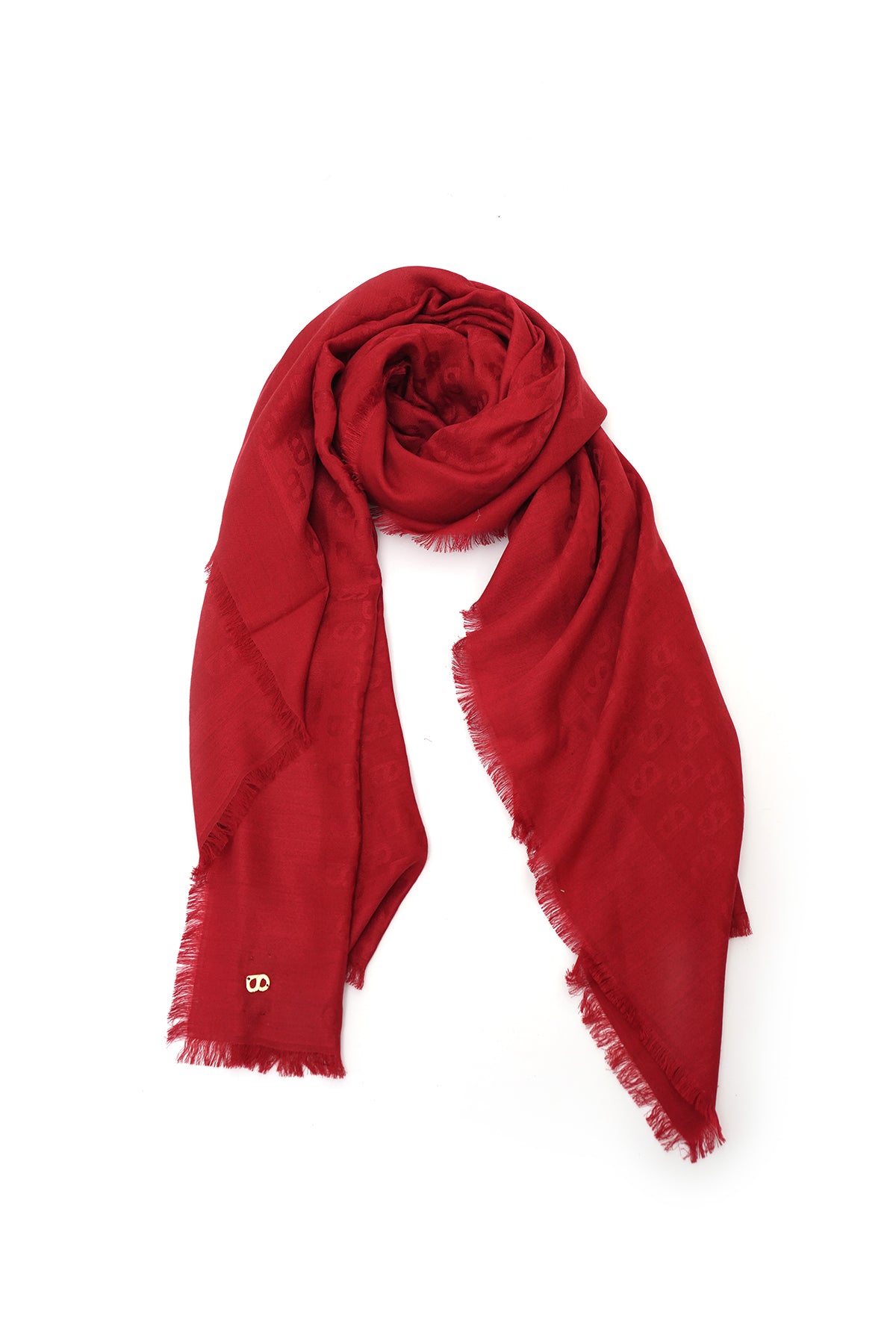 Lavish Monogram Wool - Rouge