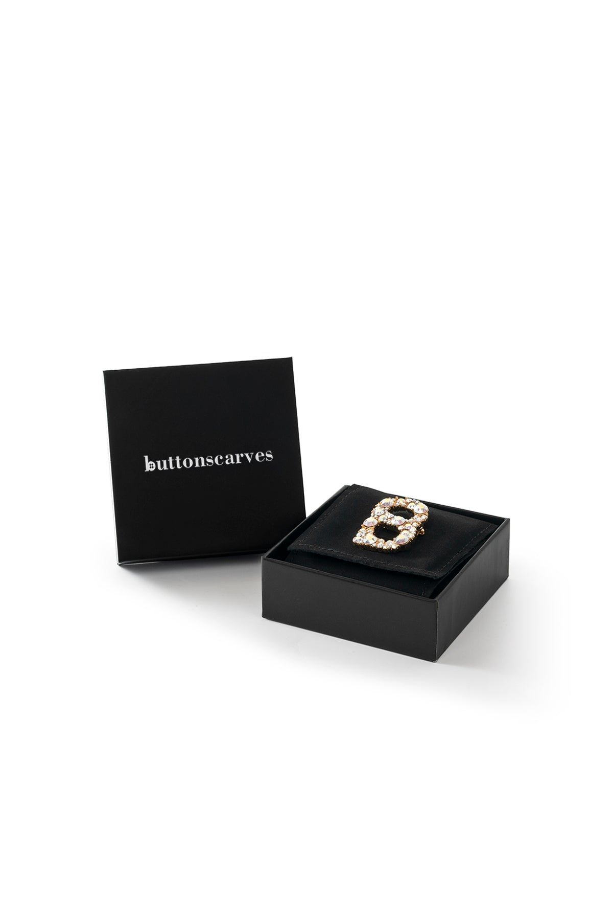 Luxe Signature Crystal Brooch - Rose Iridescent