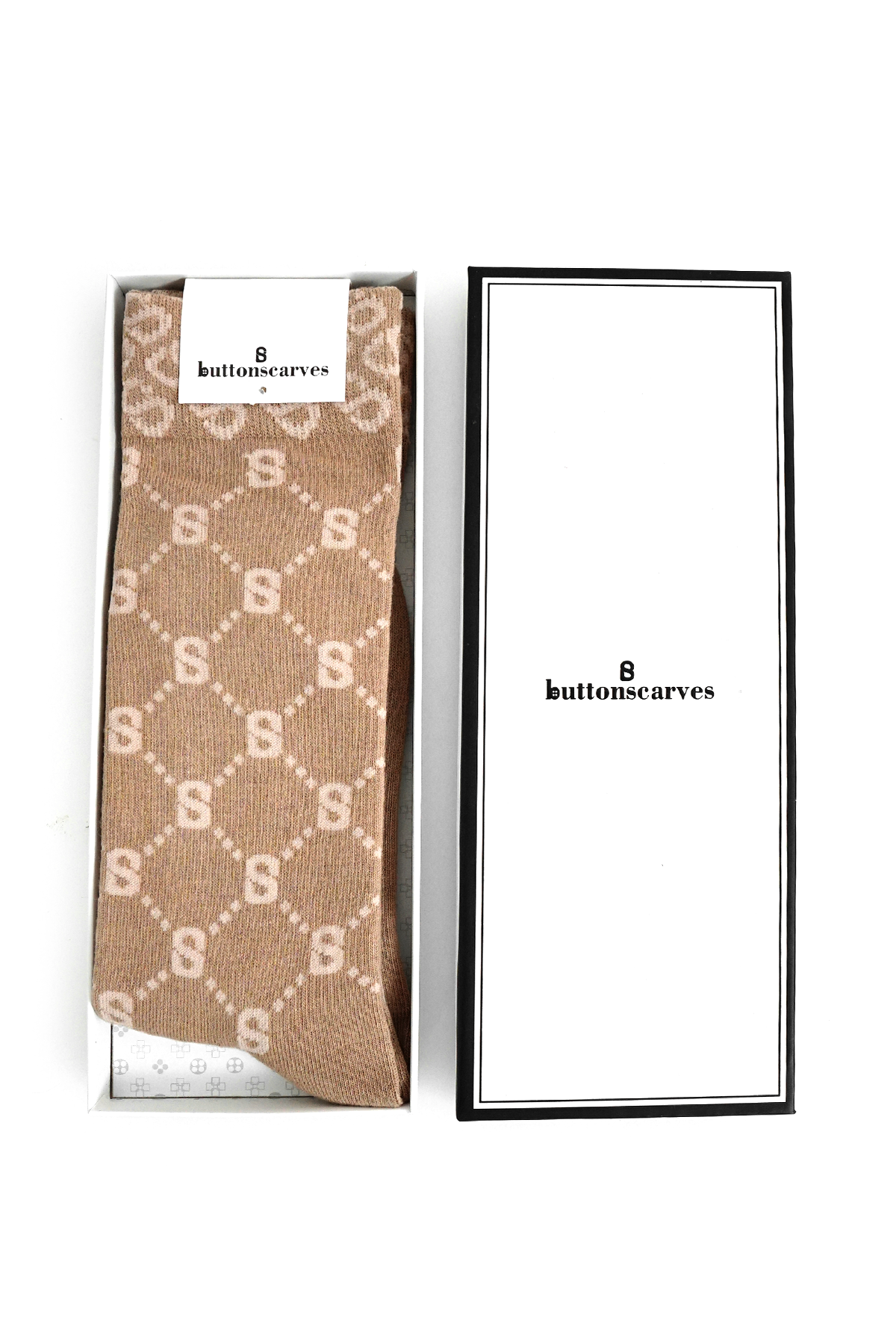 Monogram Çorap Kahverengi