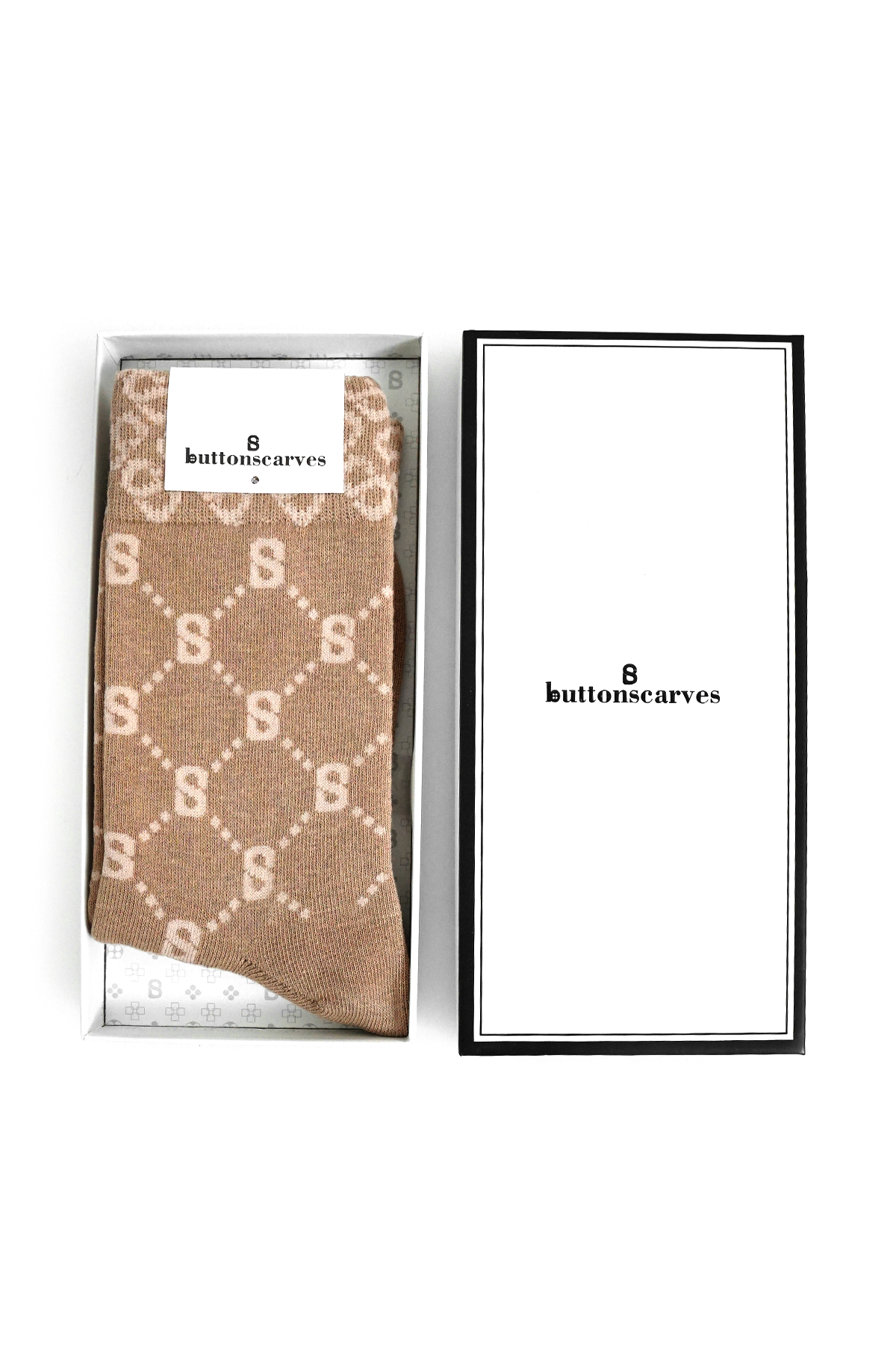 Monogram Çorap Kahverengi