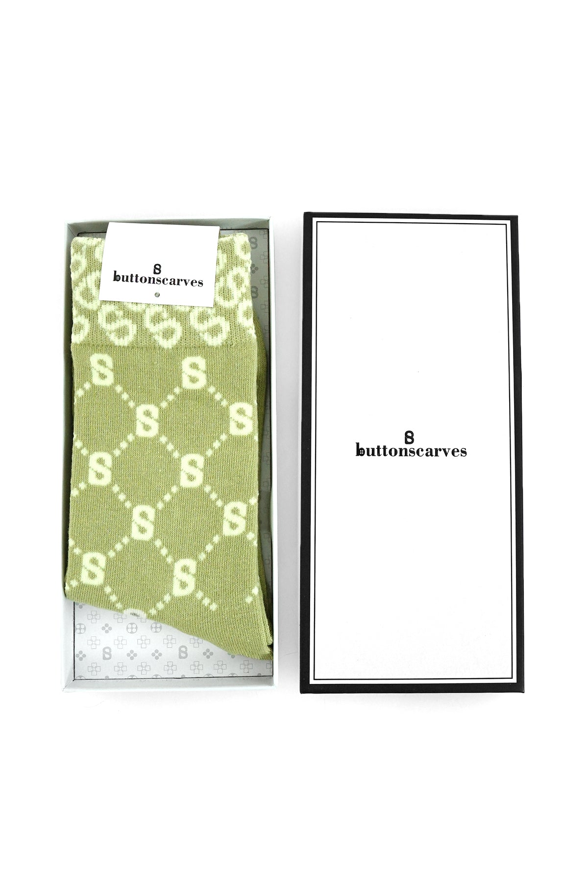 Monogram Çorap Yeşil