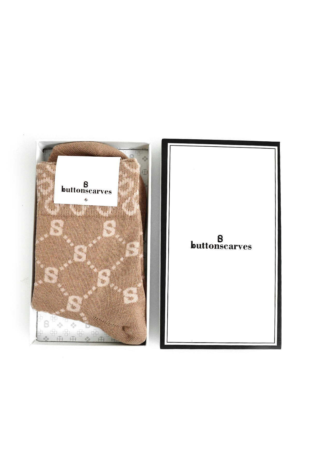 Monogram Çorap Kahverengi