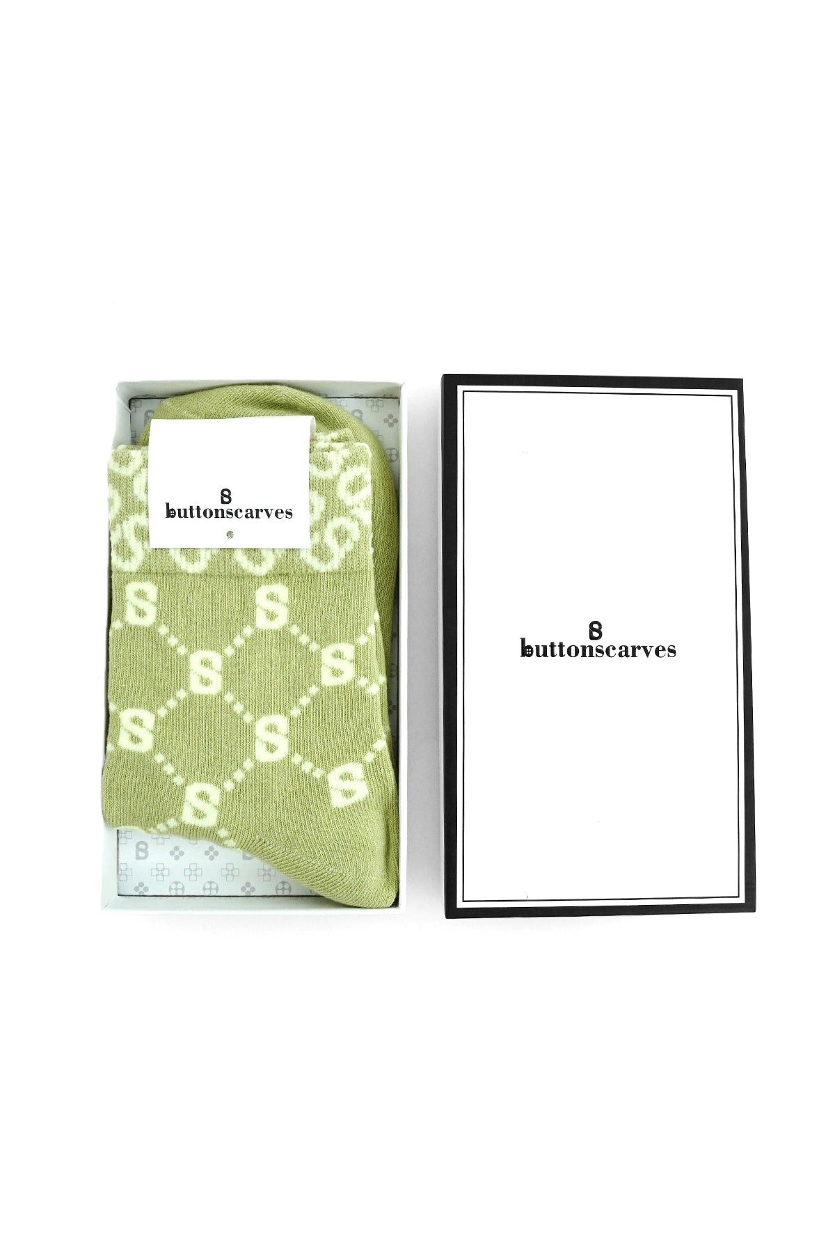 Monogram Çorap Yeşil