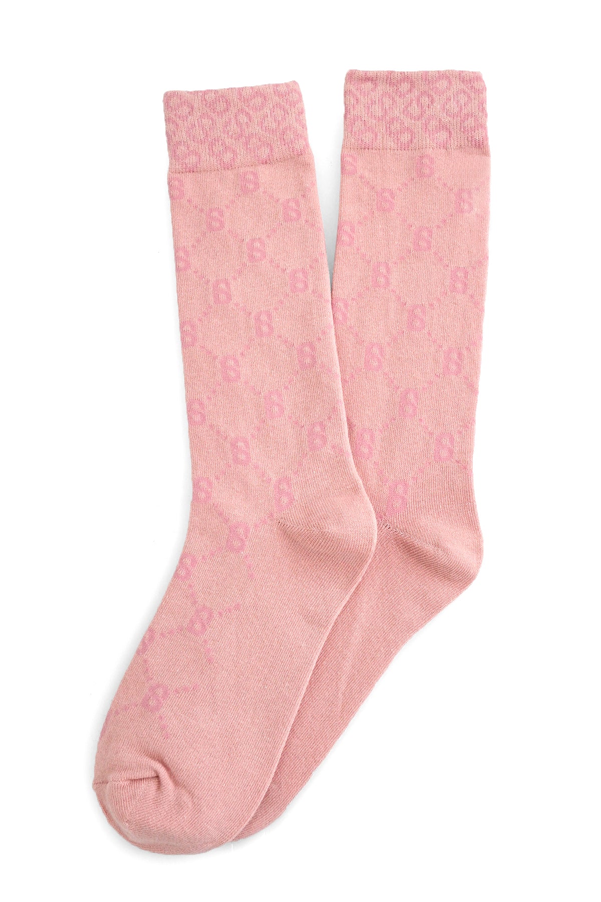 Monogram Çorap Pembe