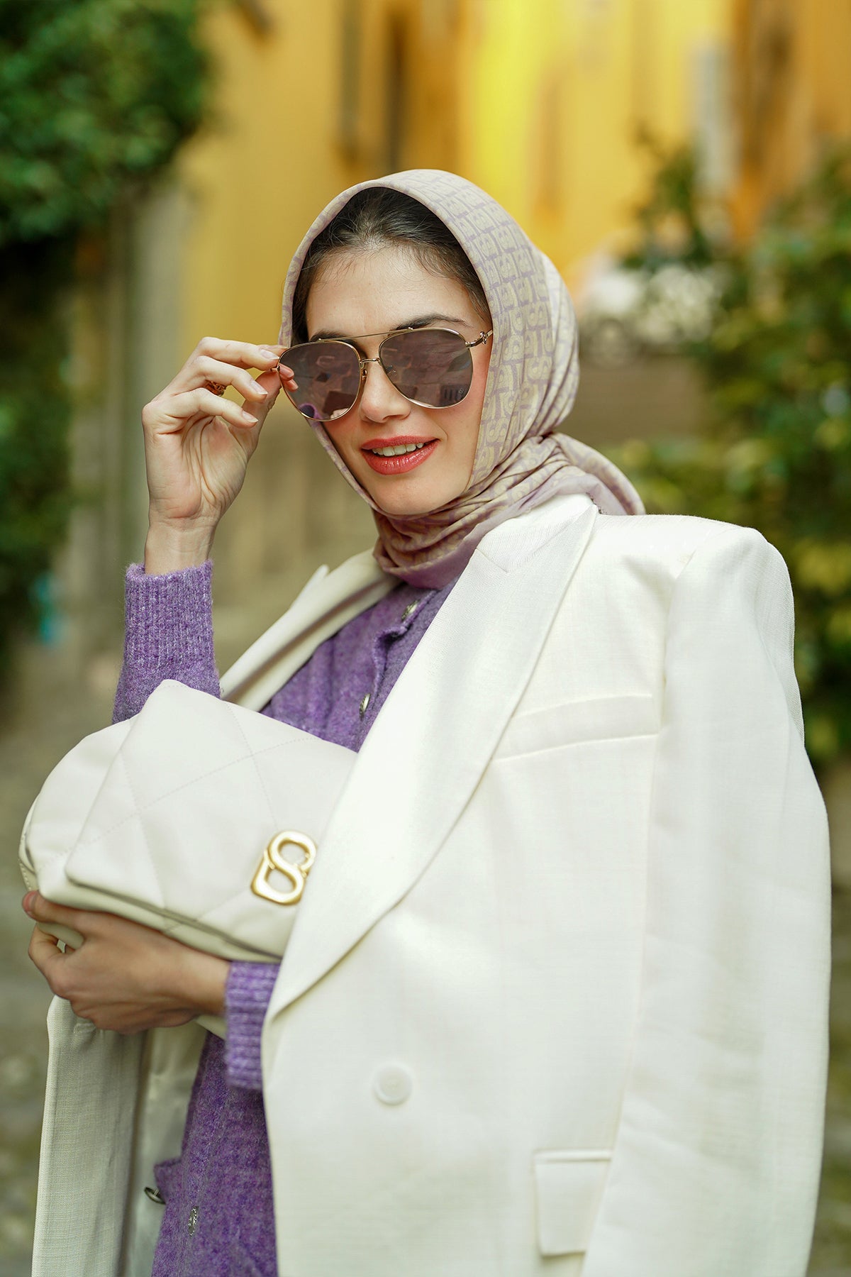 Bimu Voile Square - Orchid Hush