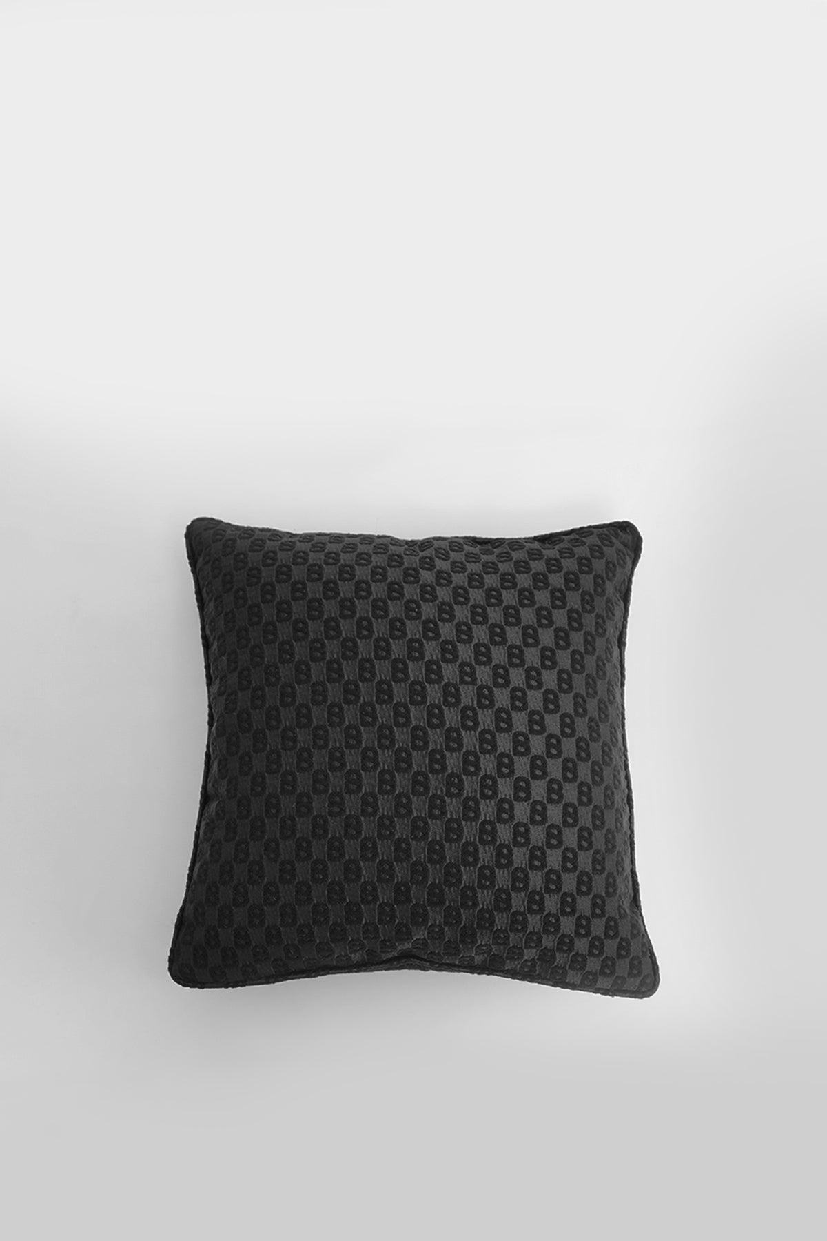 Signature Jacquard Cushion Cover 40cm - Black