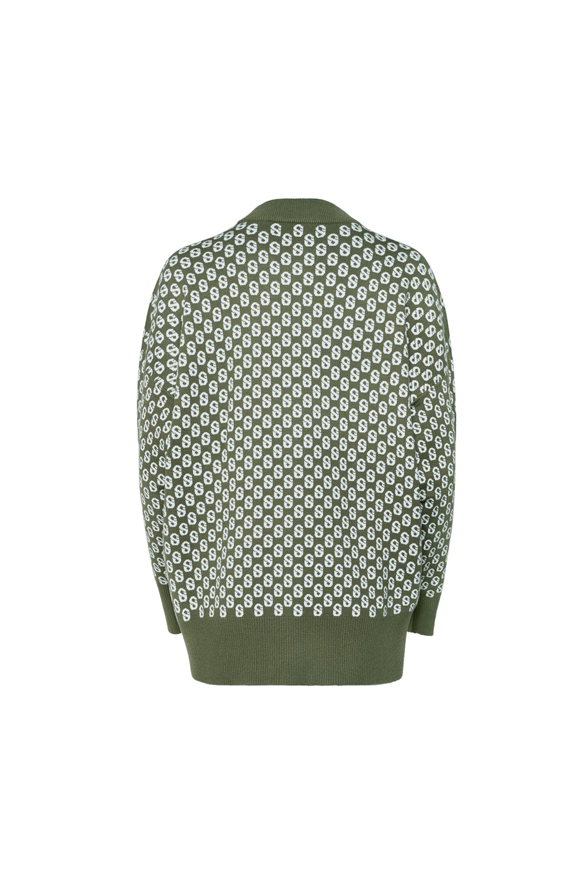 İmza Monogram Kardigan - Adaçayı Yeşili