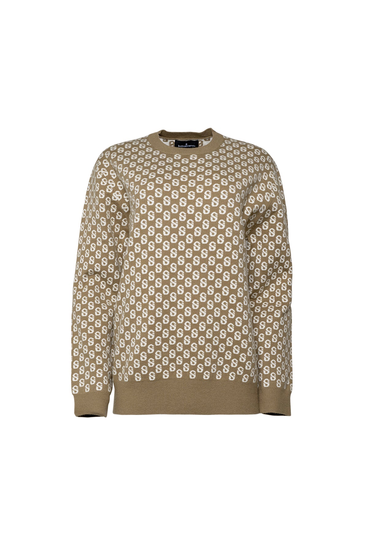 Signature Monogram Sweater - Pale Gold