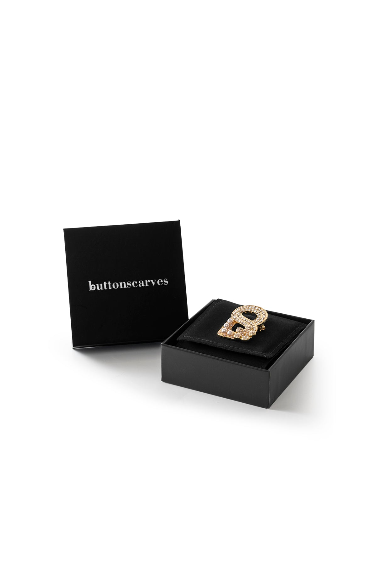 Signature Peony Brooch - Golden