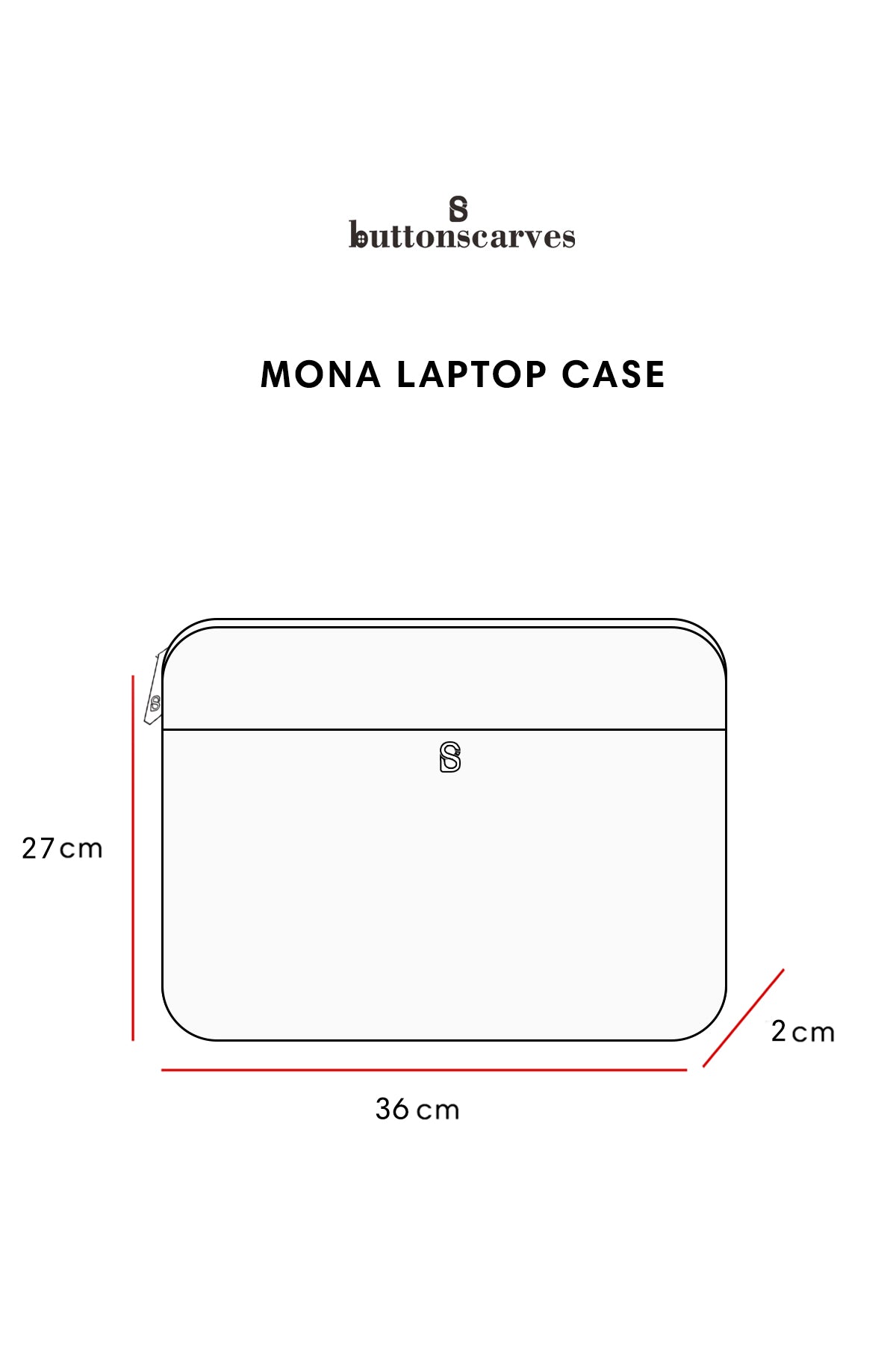 Mona Laptop Case - Gray