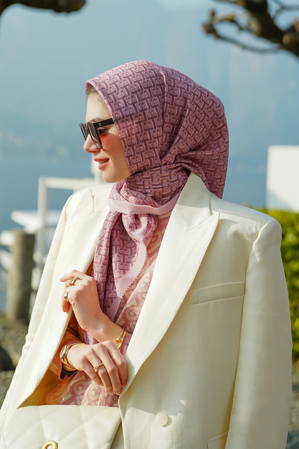 Bimu Voile Square - Strawberry Milk