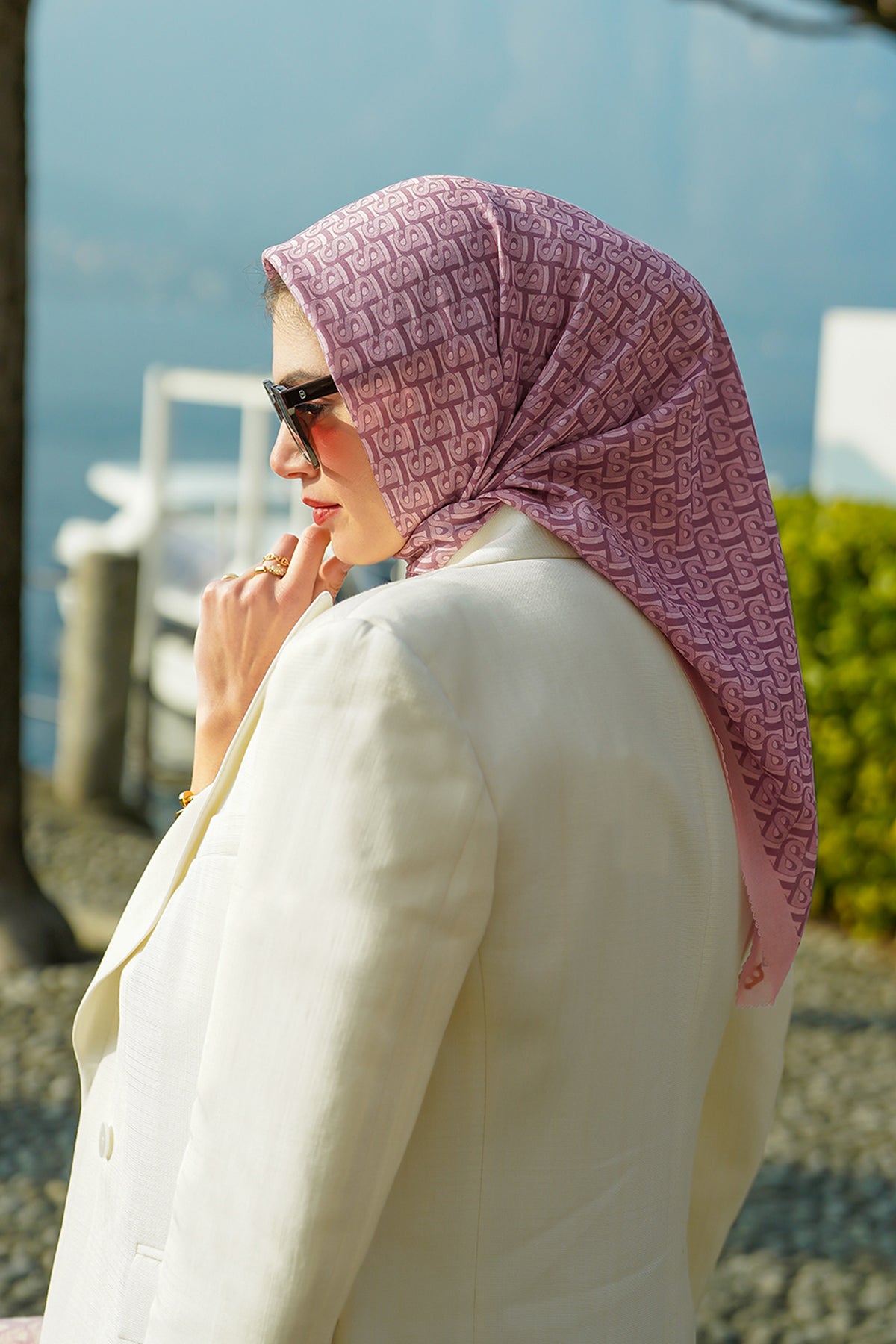 Bimu Voile Square - Strawberry Milk