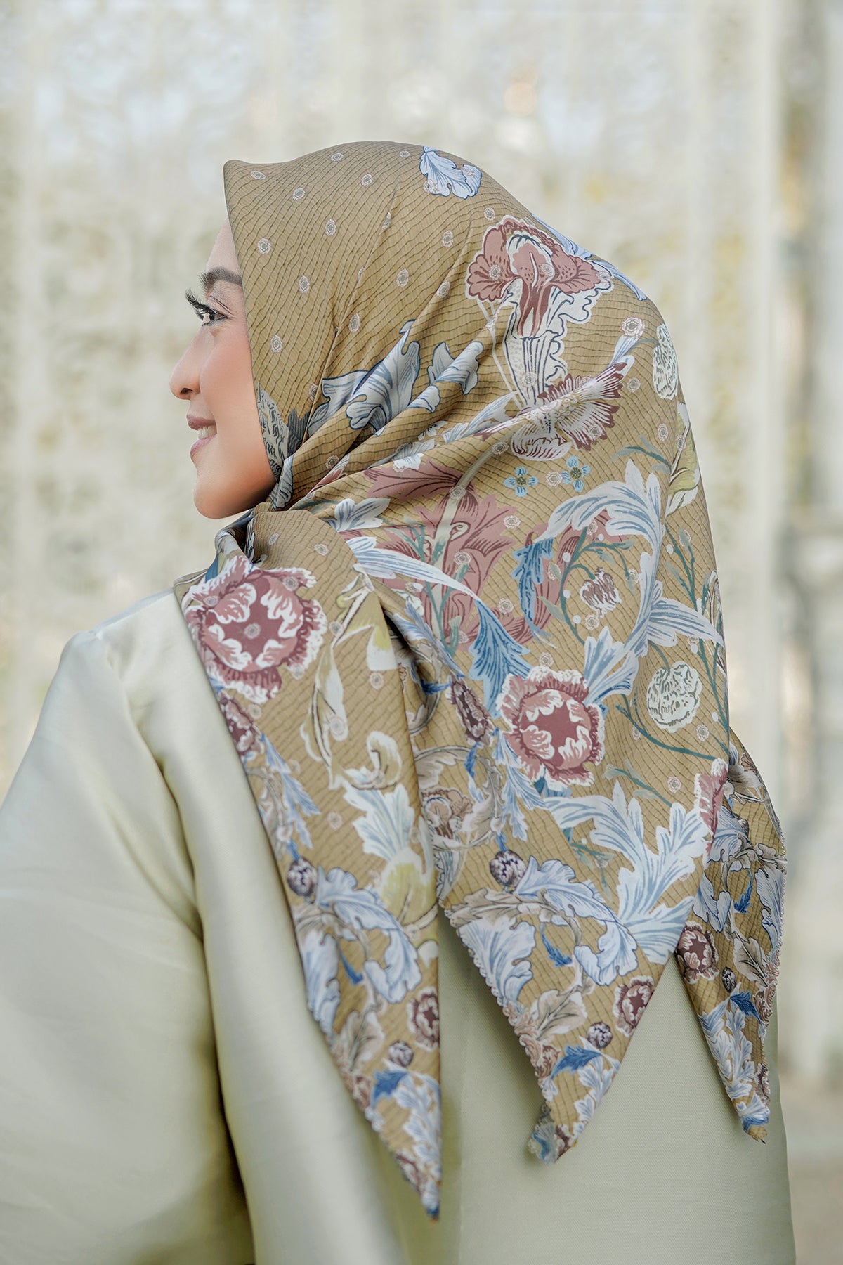 Royale Saten Kare - Hardal