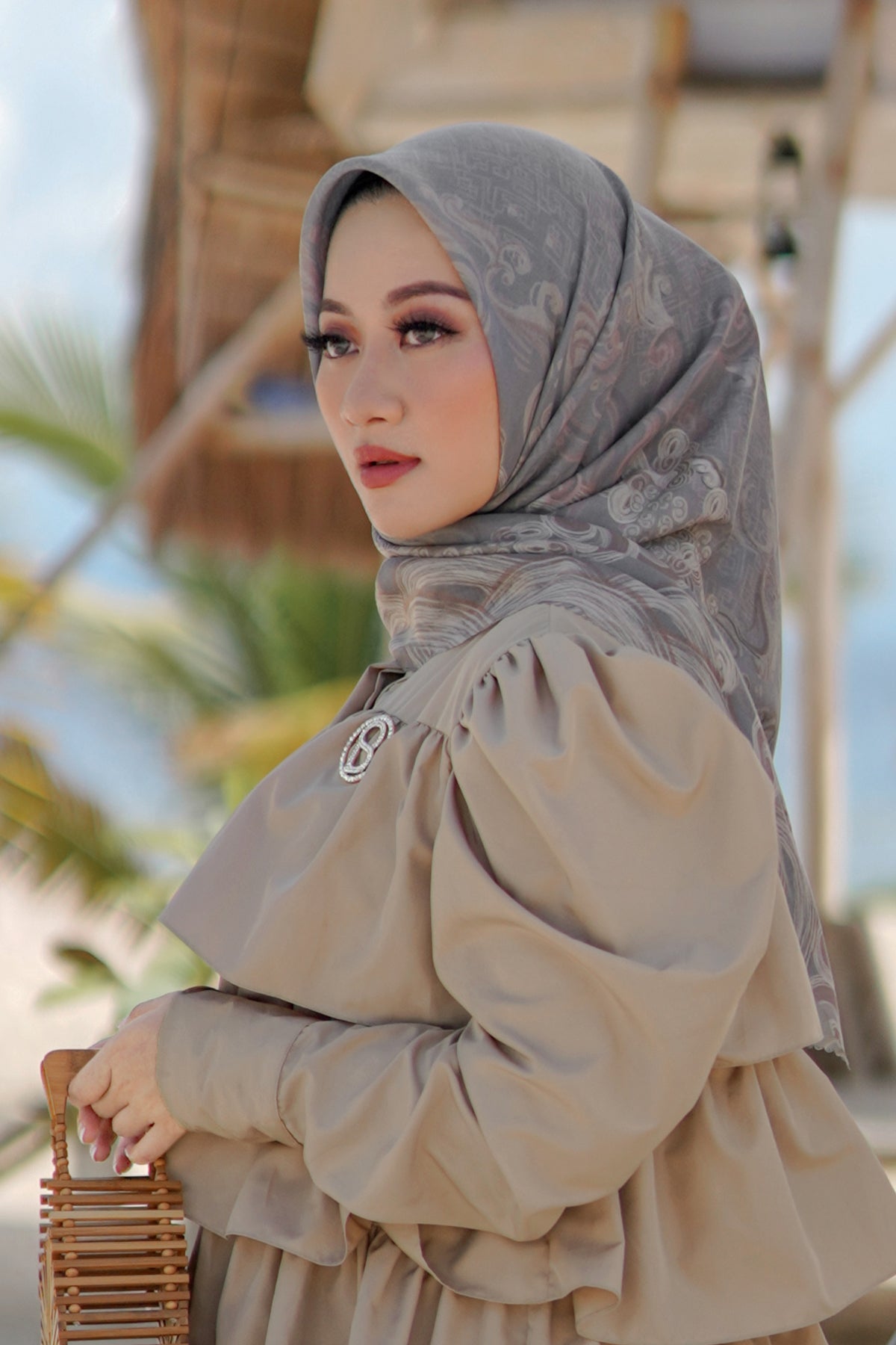 The Wave Voal Square XL - Stormy