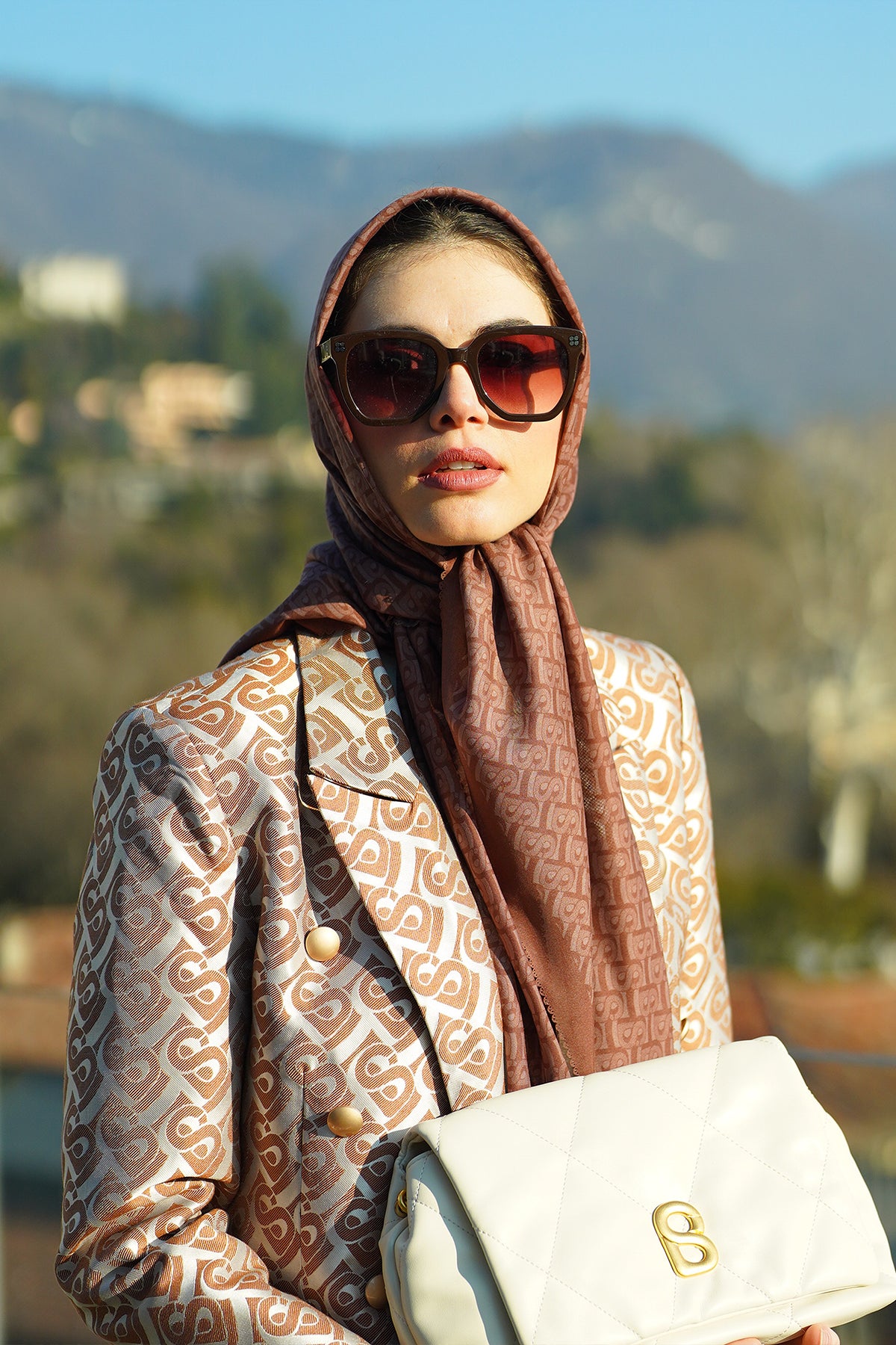 Bimu Voile Square - Tiramisu