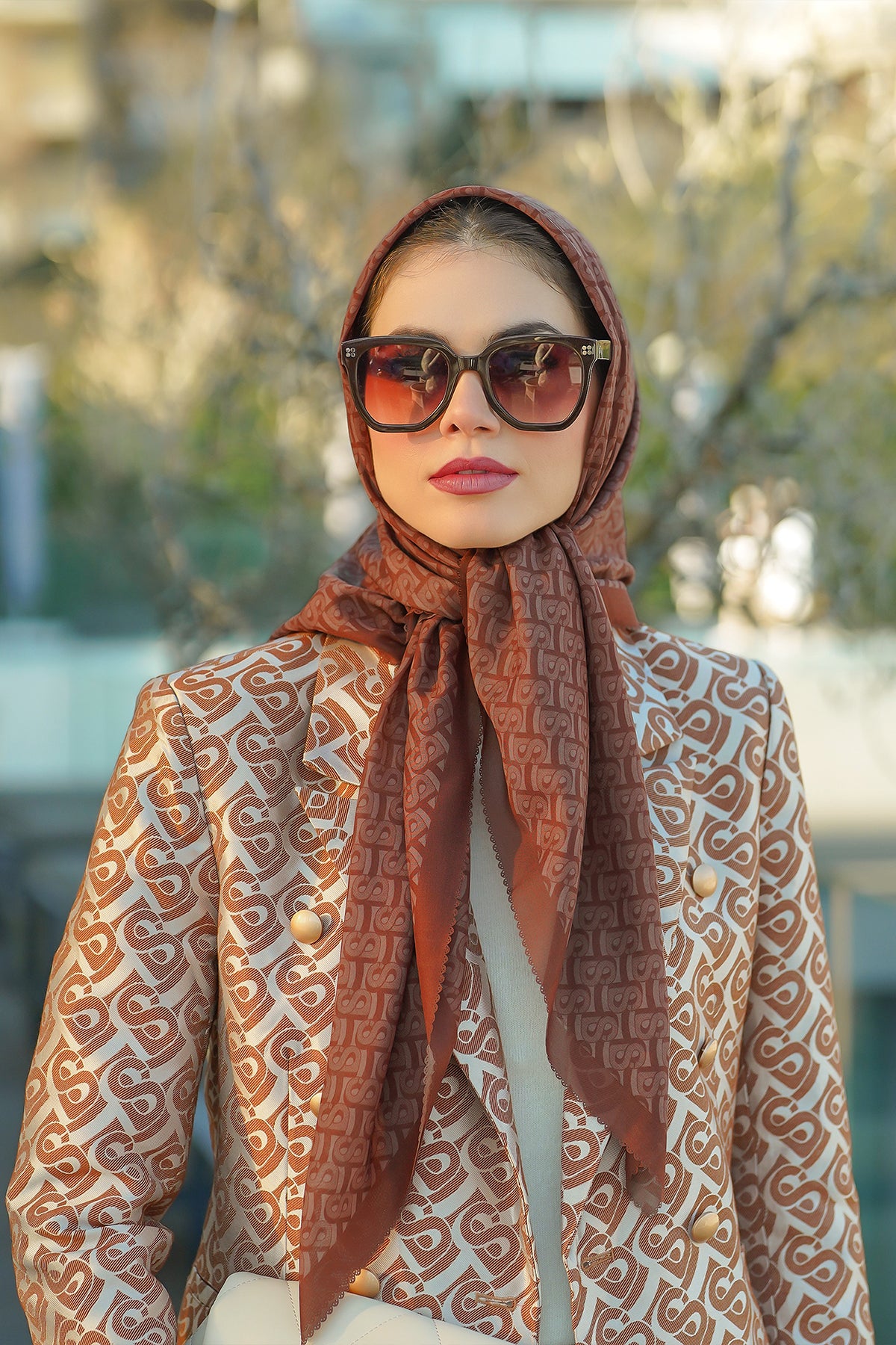 Bimu Voile Square - Tiramisu