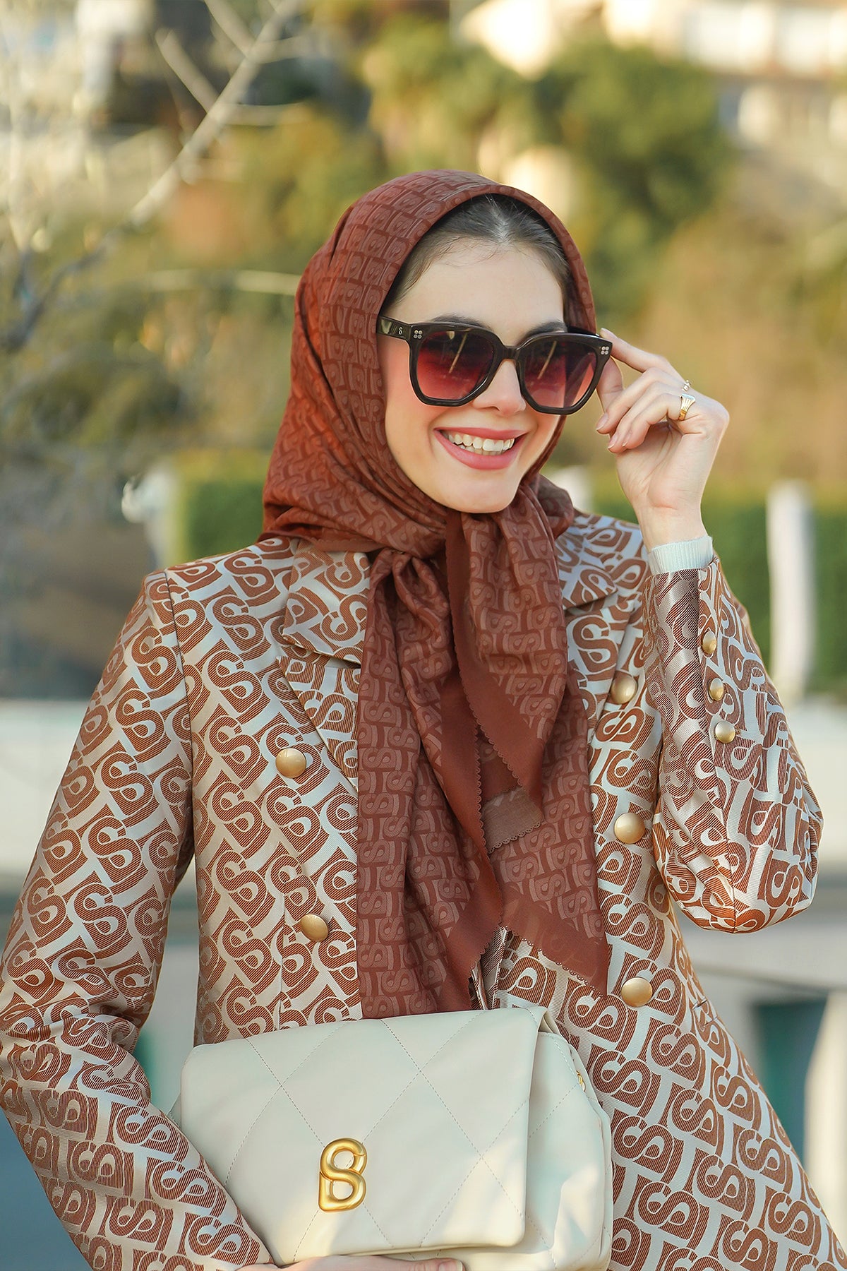 Bimu Voile Square - Tiramisu