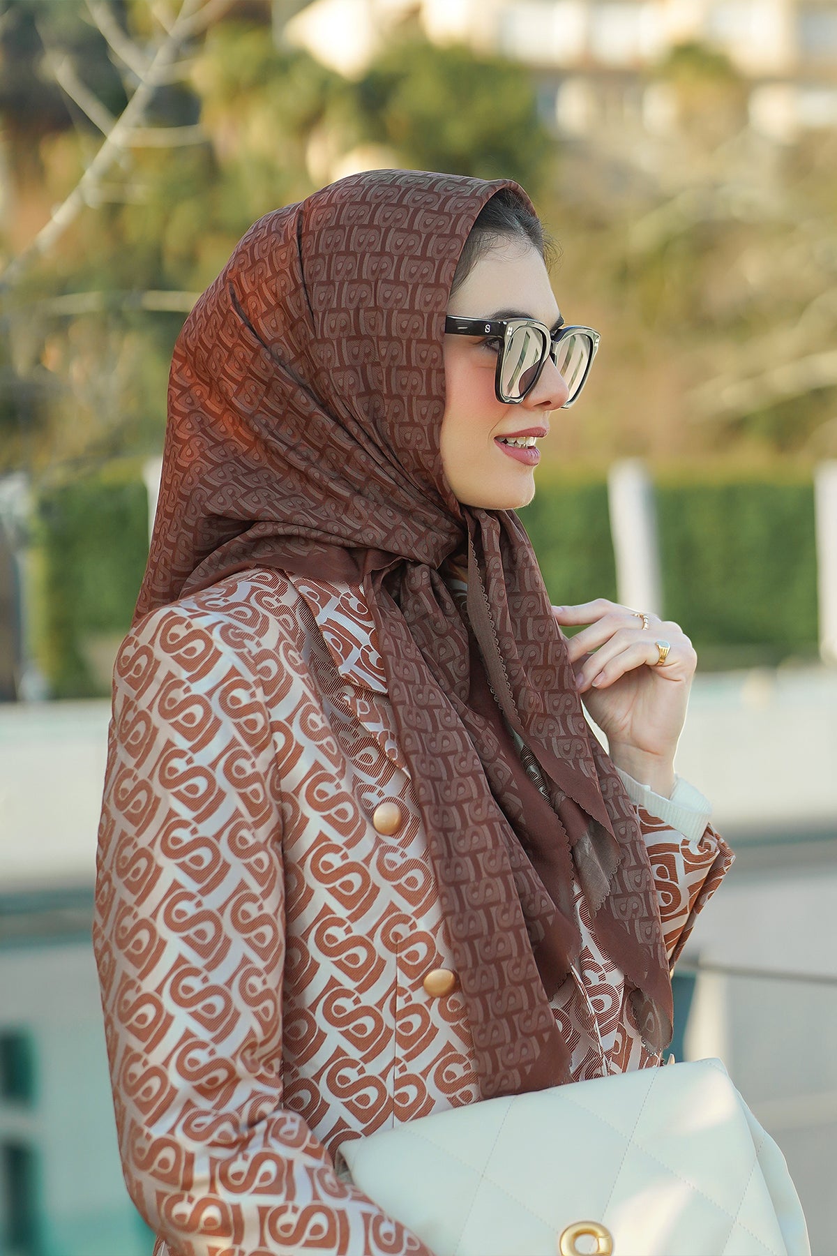 Bimu Voile Square - Tiramisu